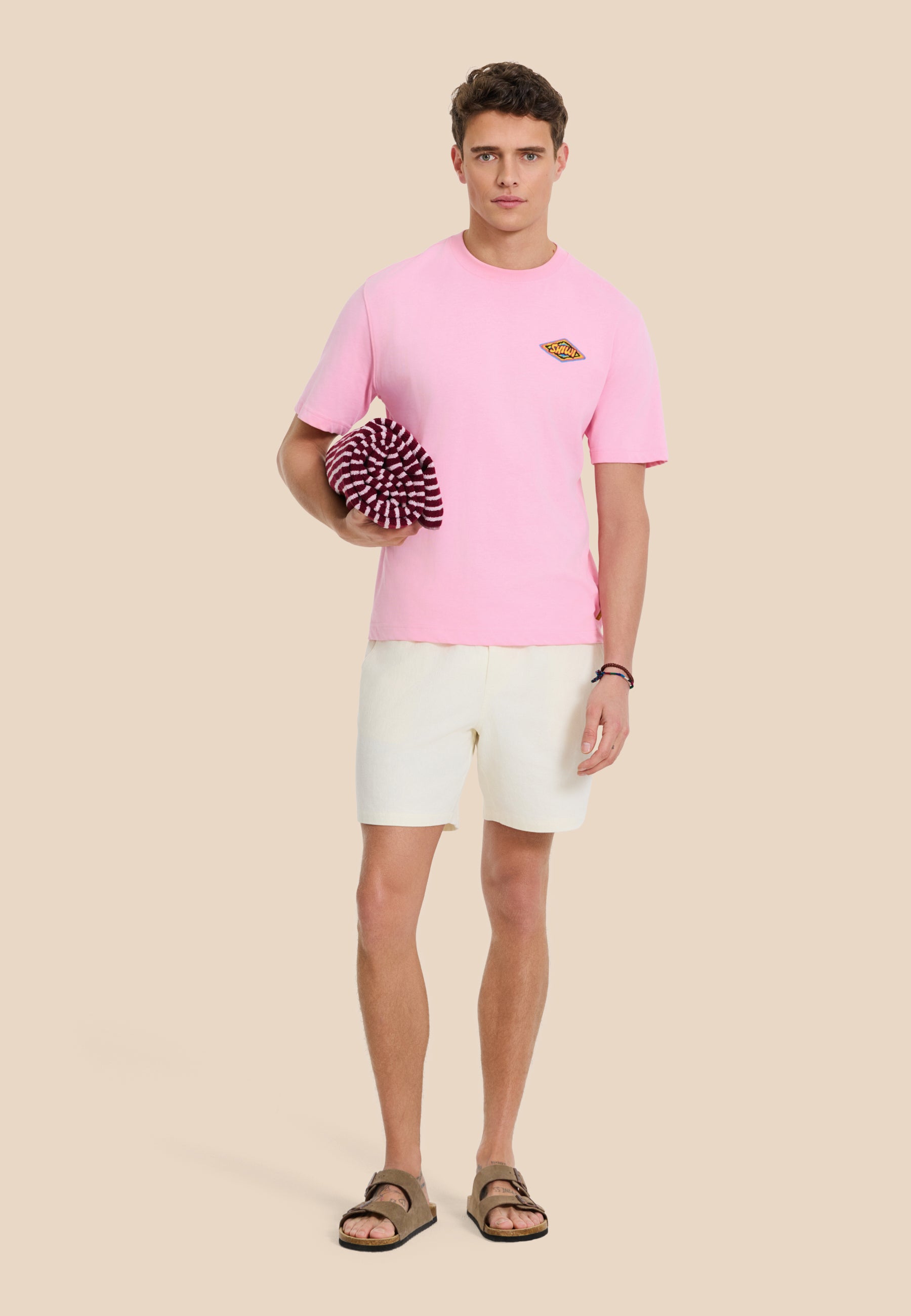 JOSH shorts crepe structure | white