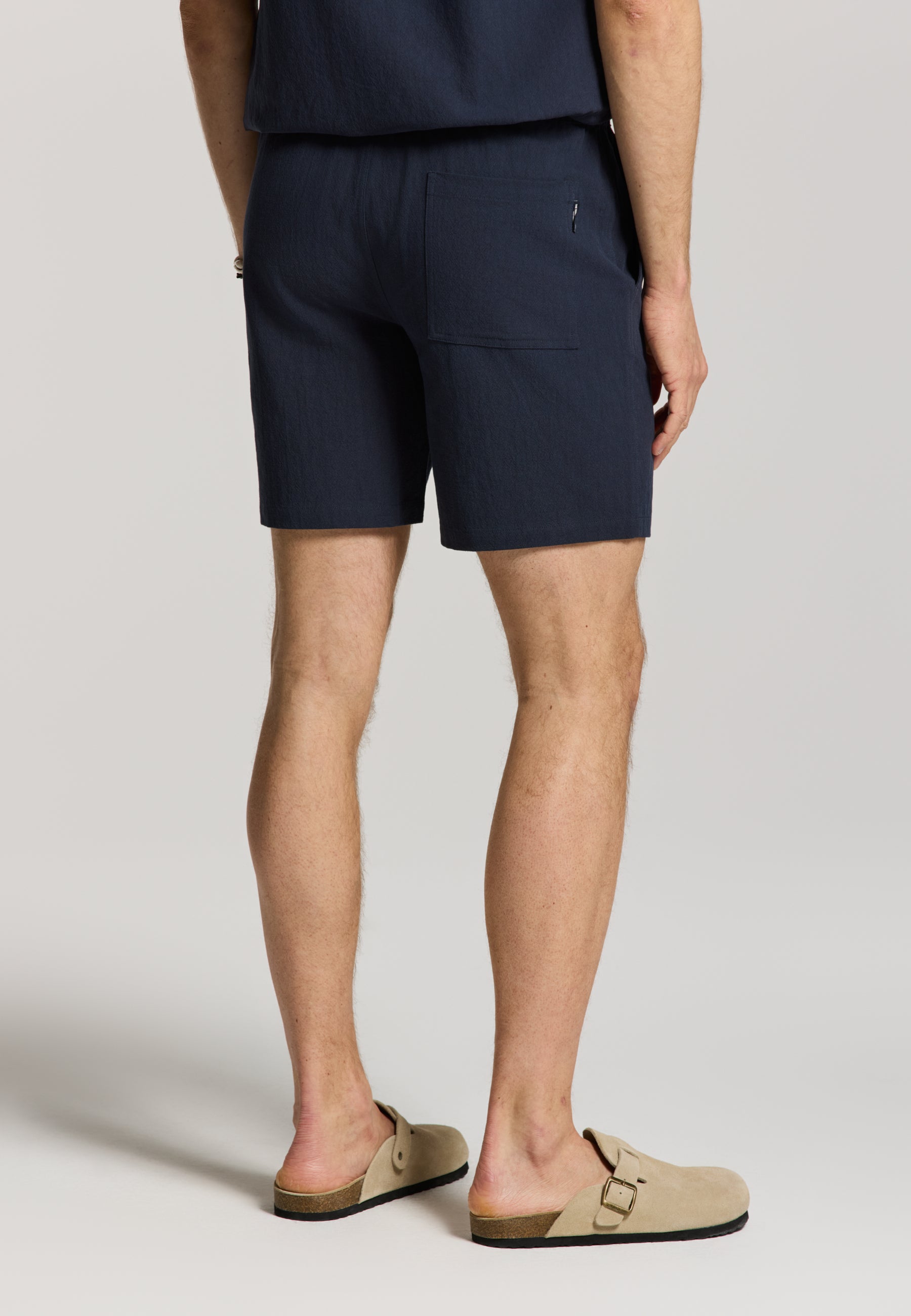 JOSH shorts crepe structure | blue dark navy - Shiwi