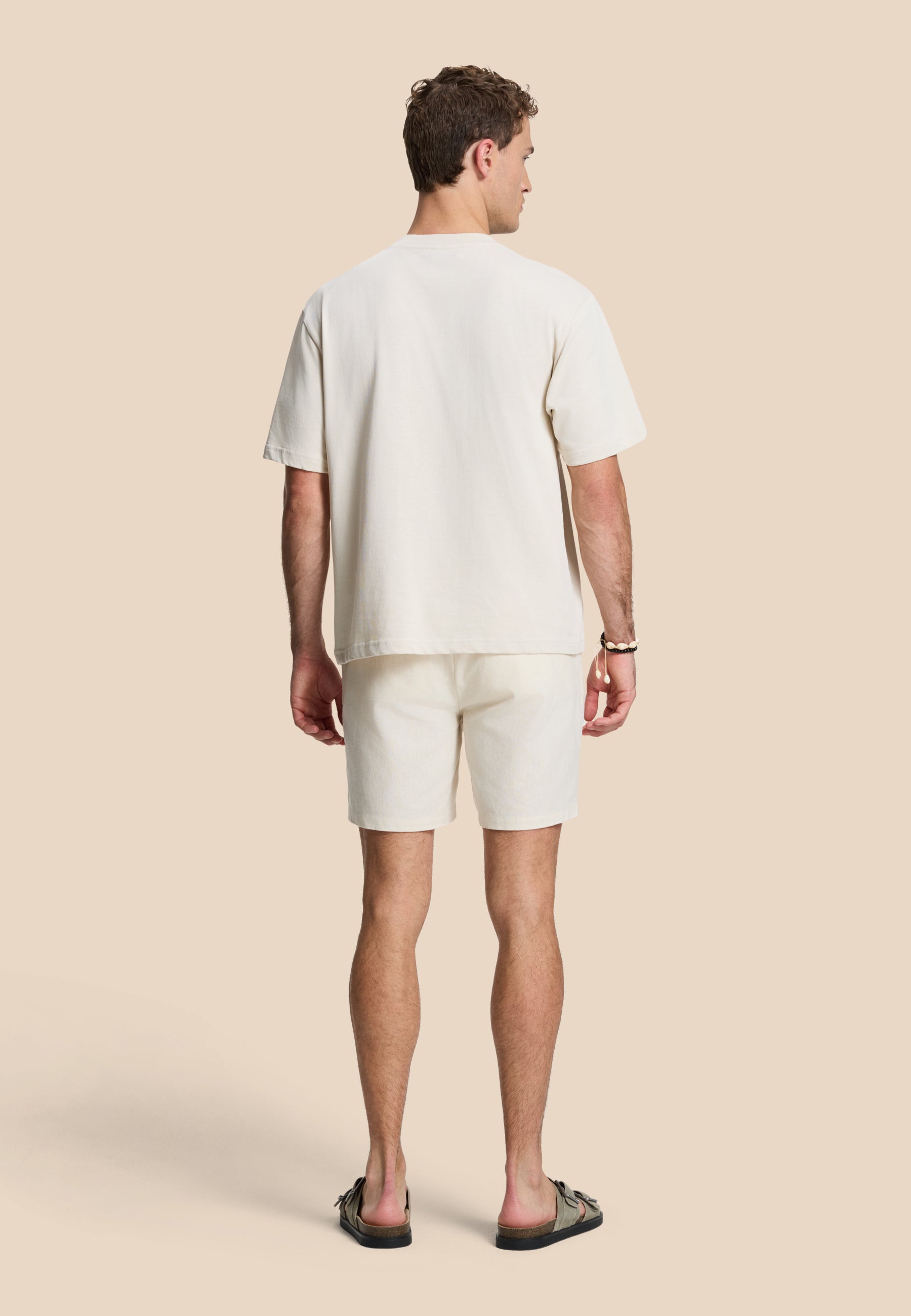 LEWIS linen shorts solid | beige