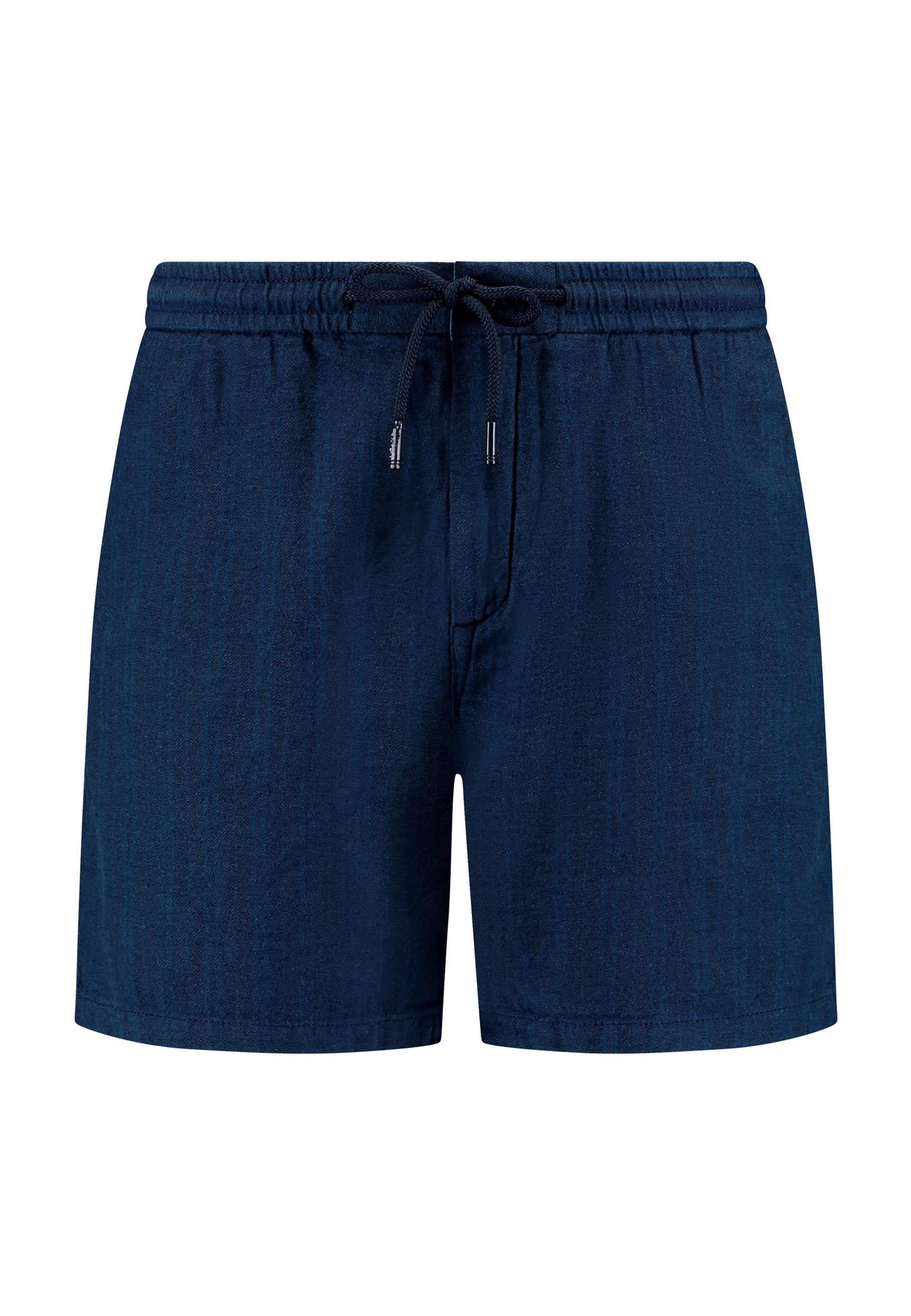 LEWIS linen shorts yarn dye stripes | dark navy