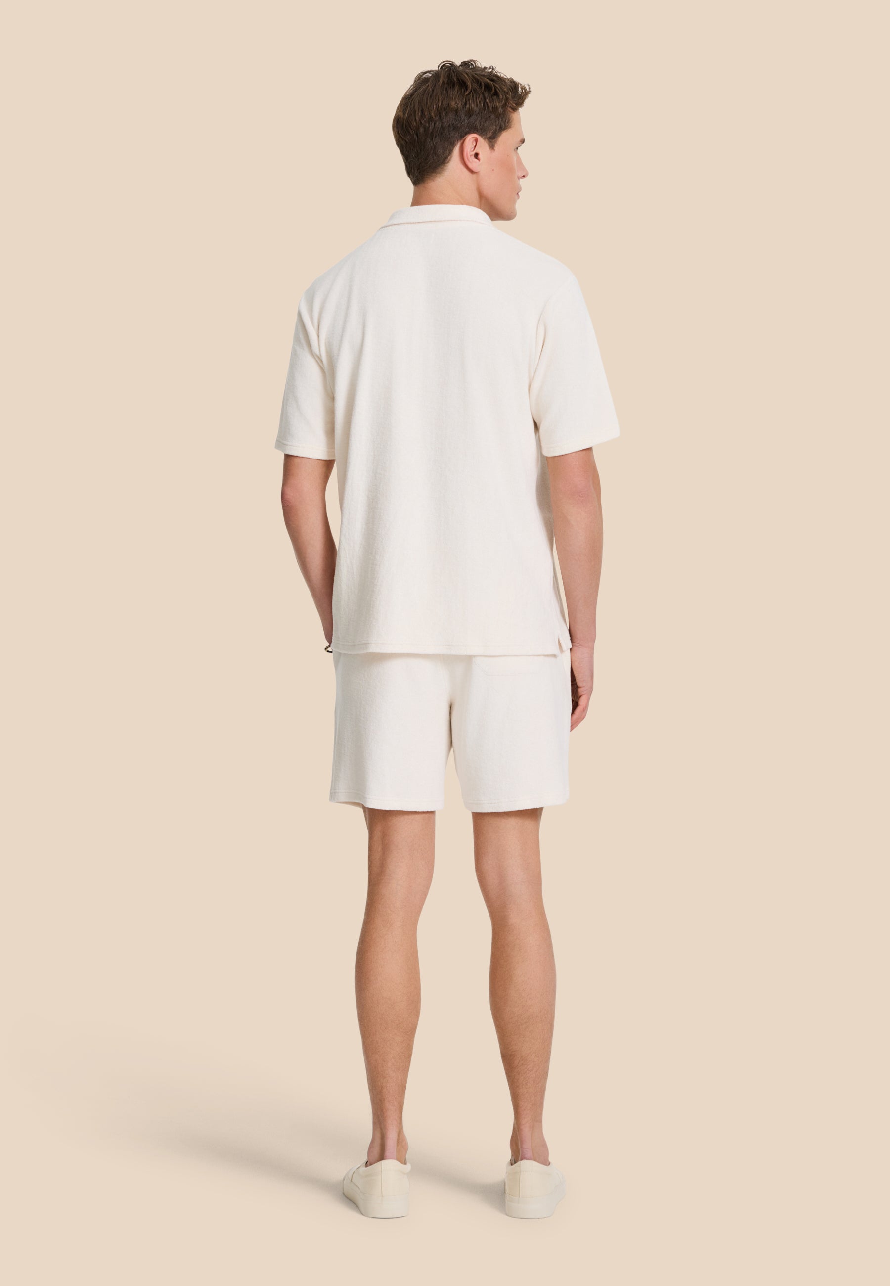 EVAN toweling shorts solid | white