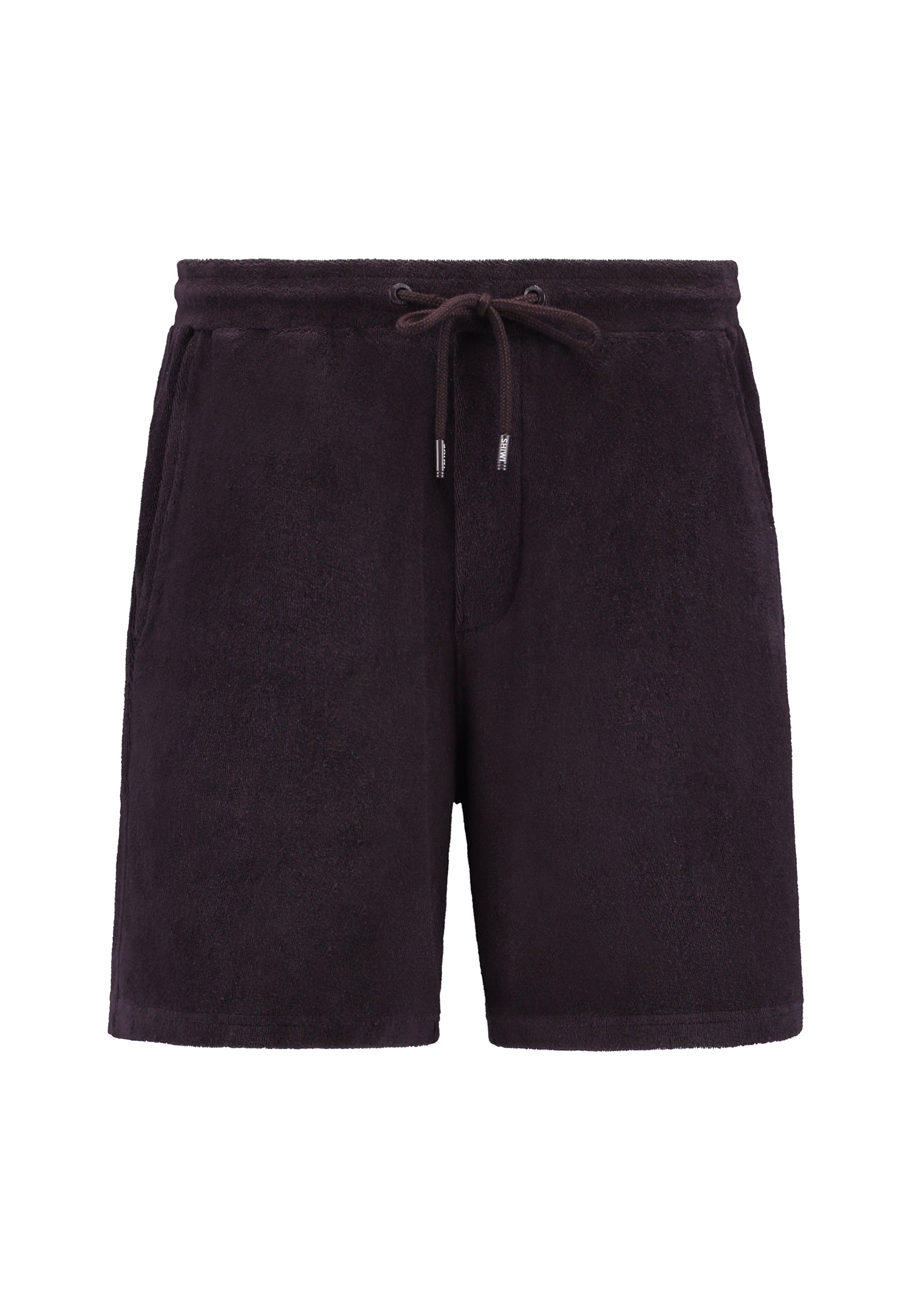 EVAN toweling shorts solid | purple rock
