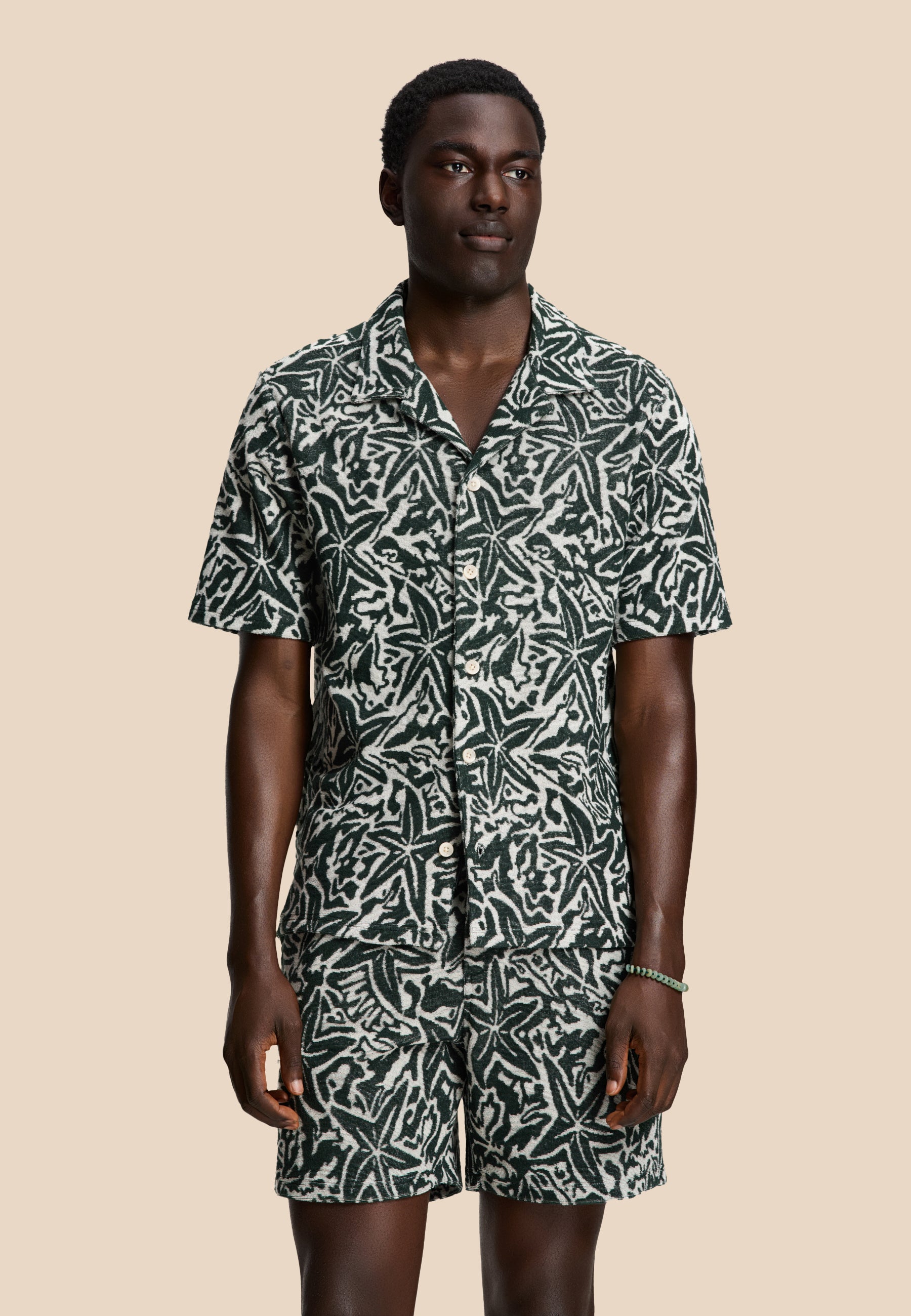 TED short sleeve shirt starfish | green leaf