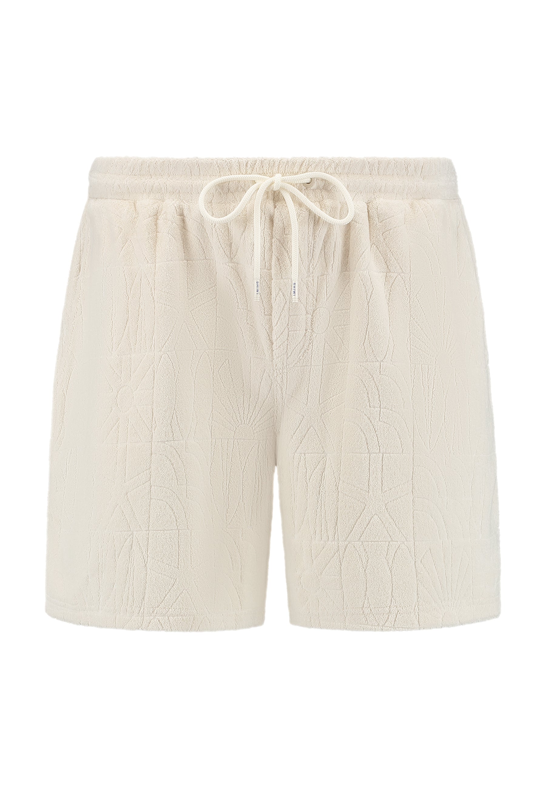 TONY toweling shorts geo sun | beige