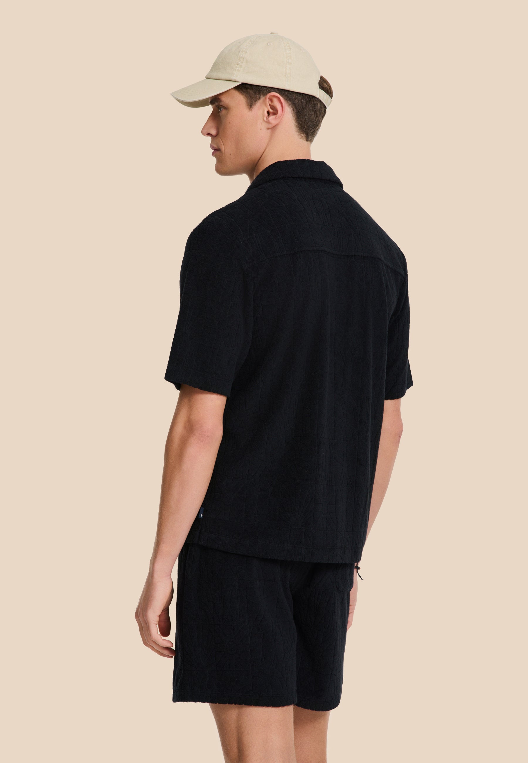TONY toweling shorts geo sun