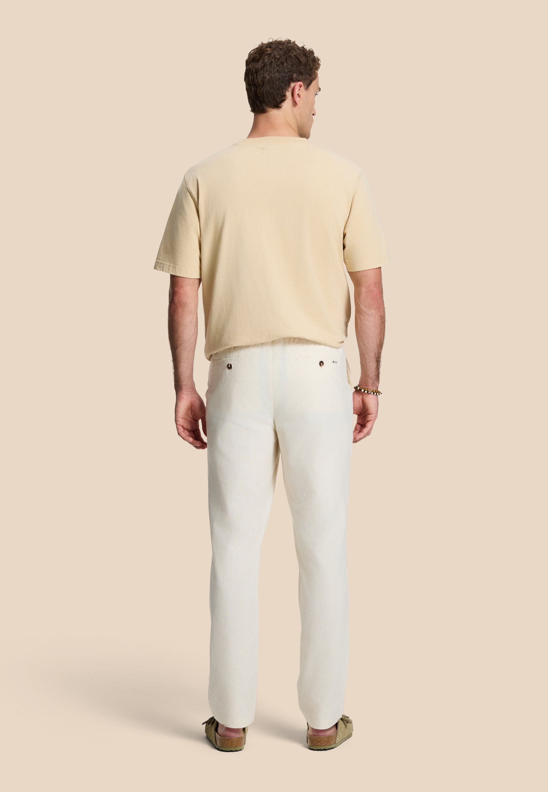 LUKE linen trousers solid | beige