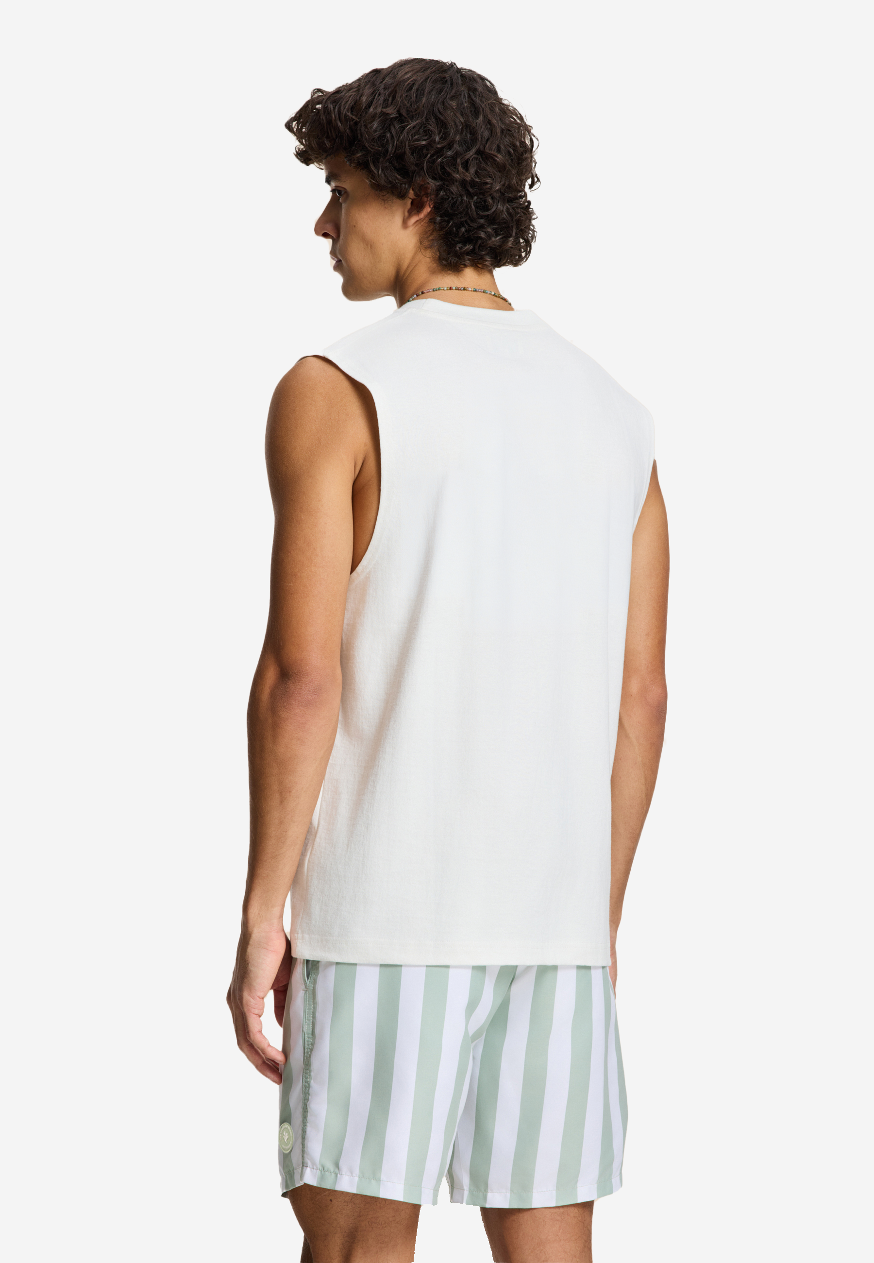 SEAN sleeveless t-shirt suncation | white