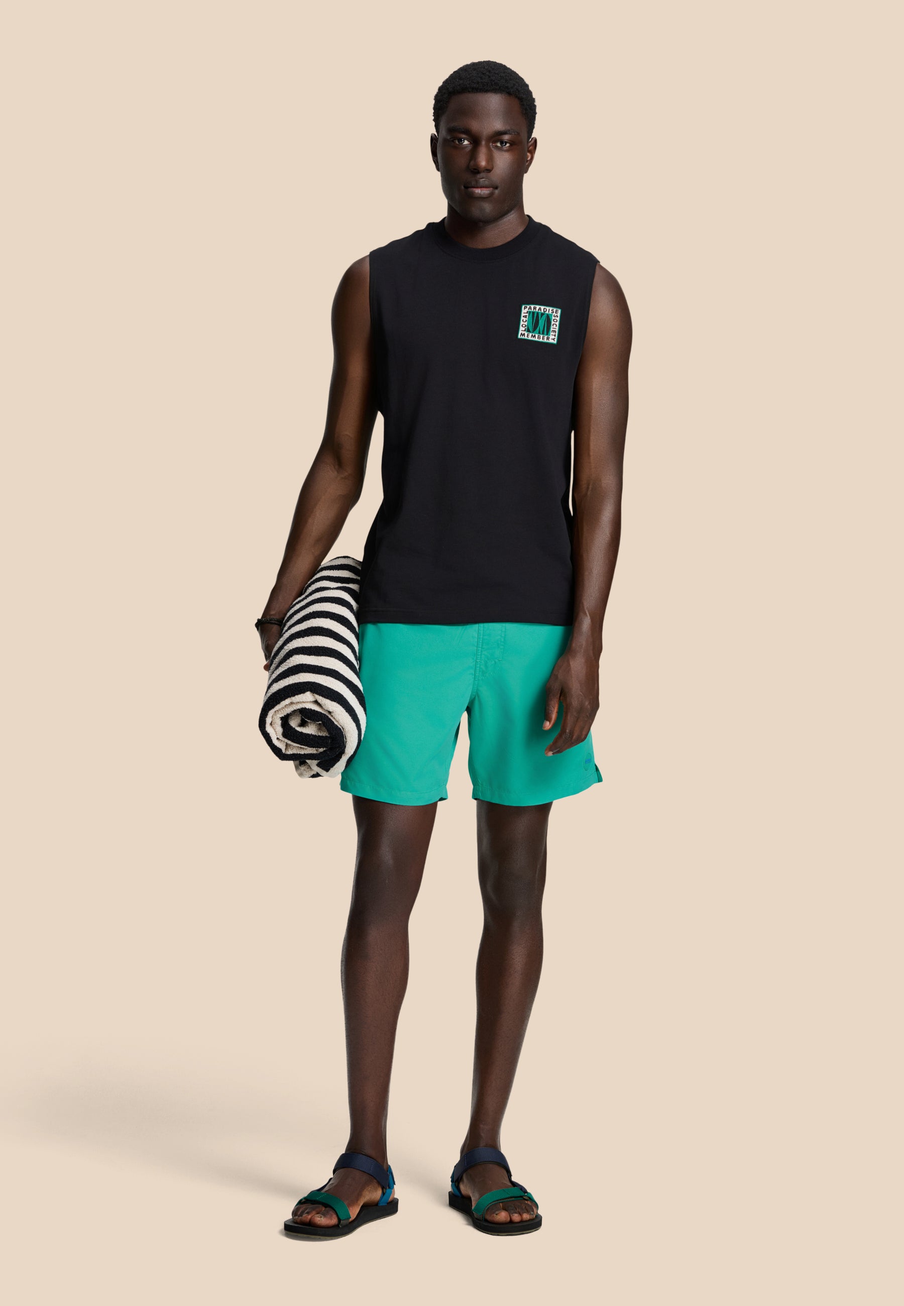 MIKE zwembroek effen | blue lagoon