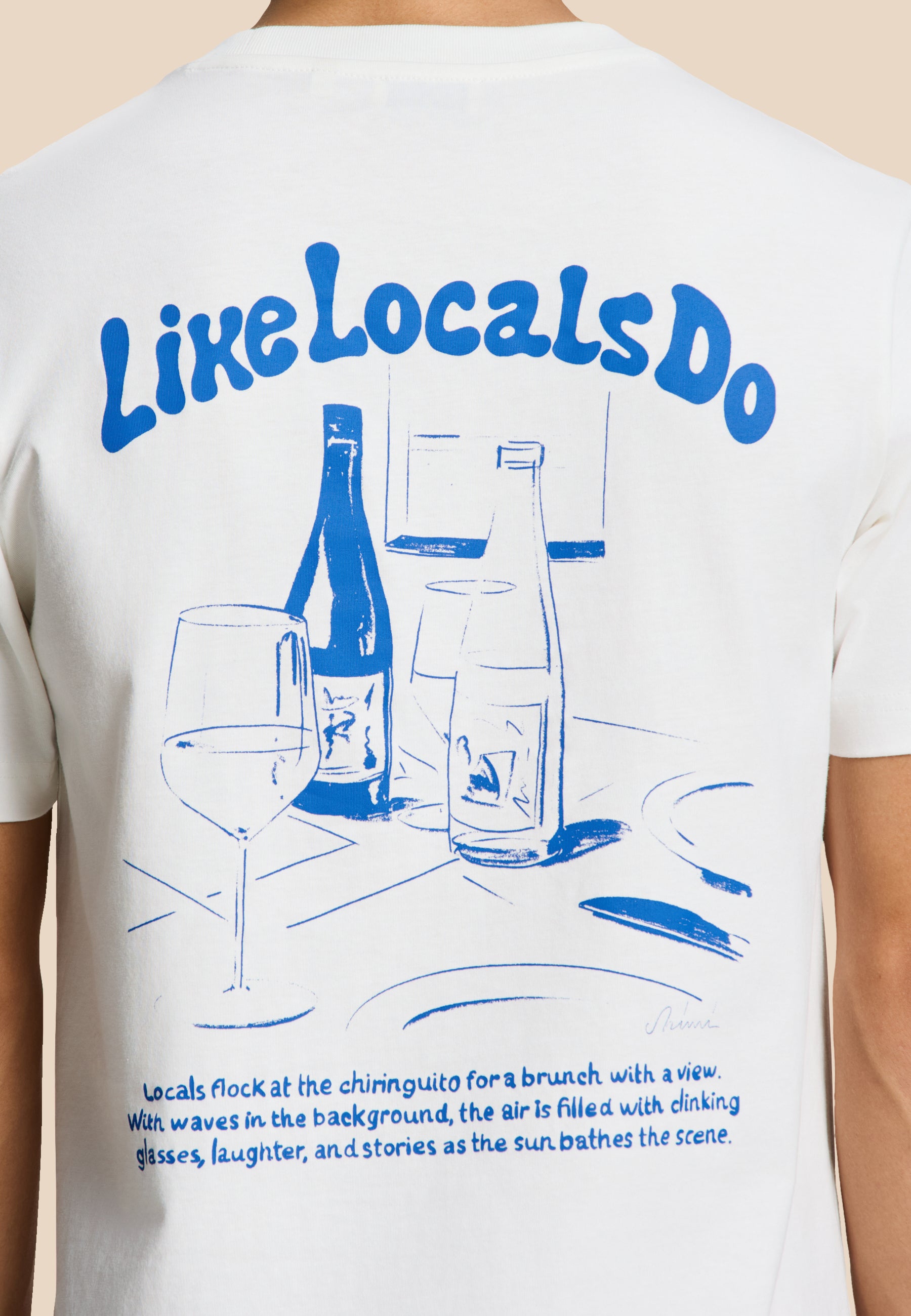 LIAM regular t-shirt like locals do | white