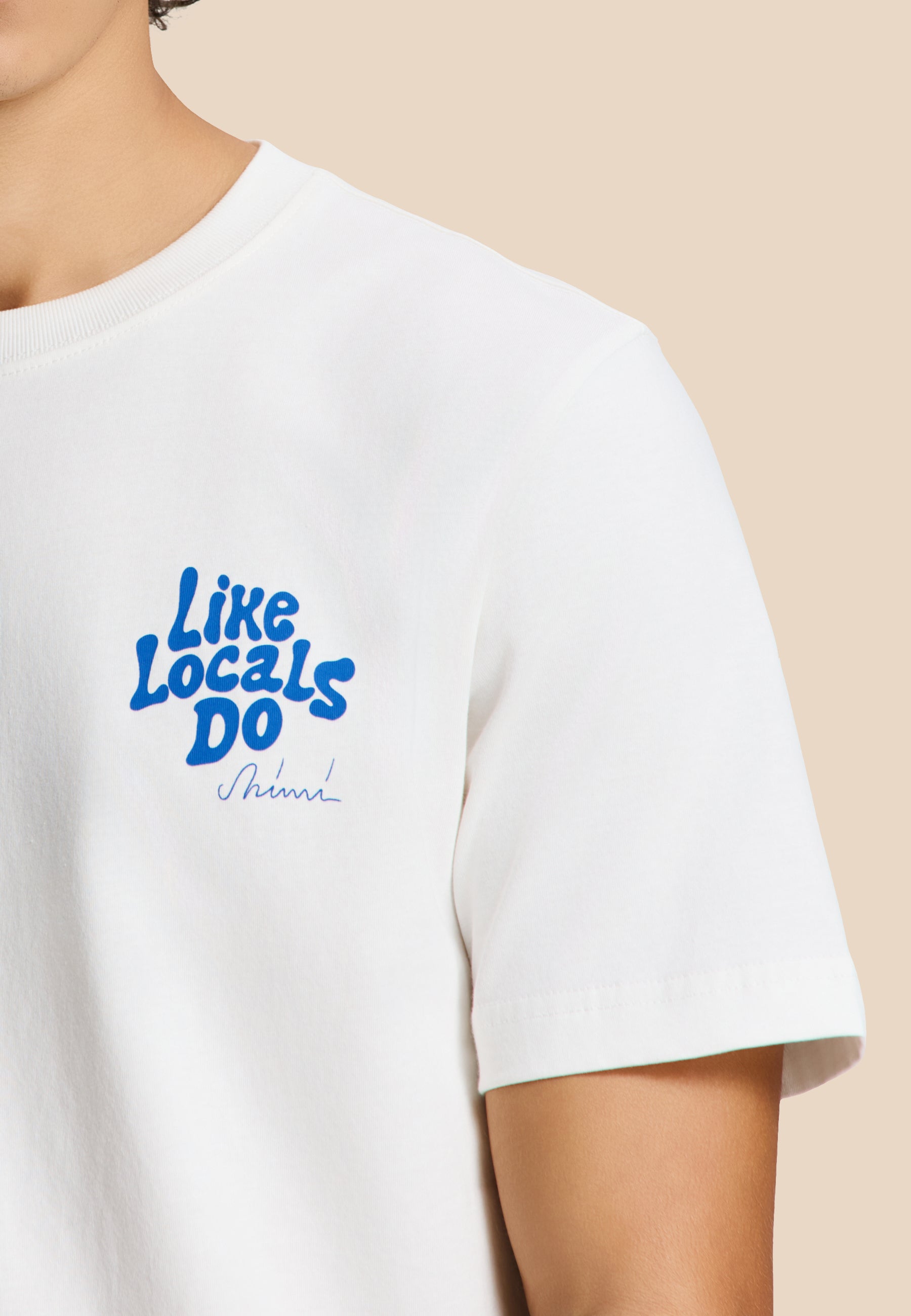 LIAM regular t-shirt like locals do | white