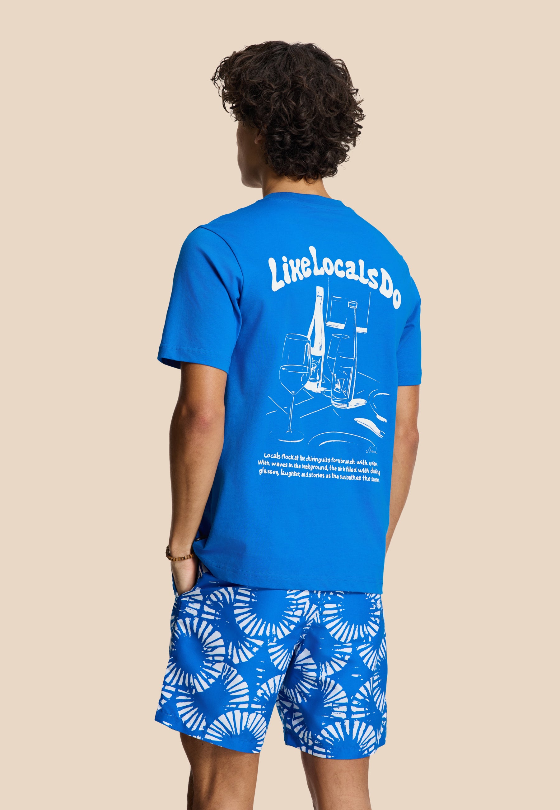 LIAM regular t-shirt like locals do | blue kobalt