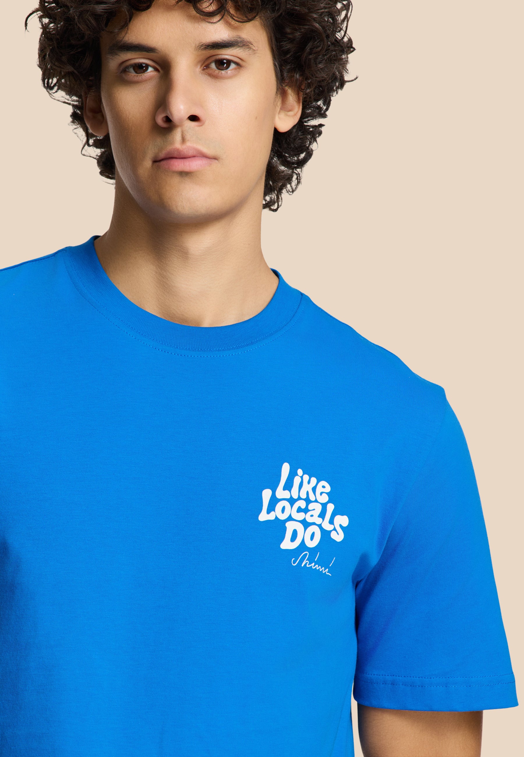 LIAM regular t-shirt like locals do | blue kobalt