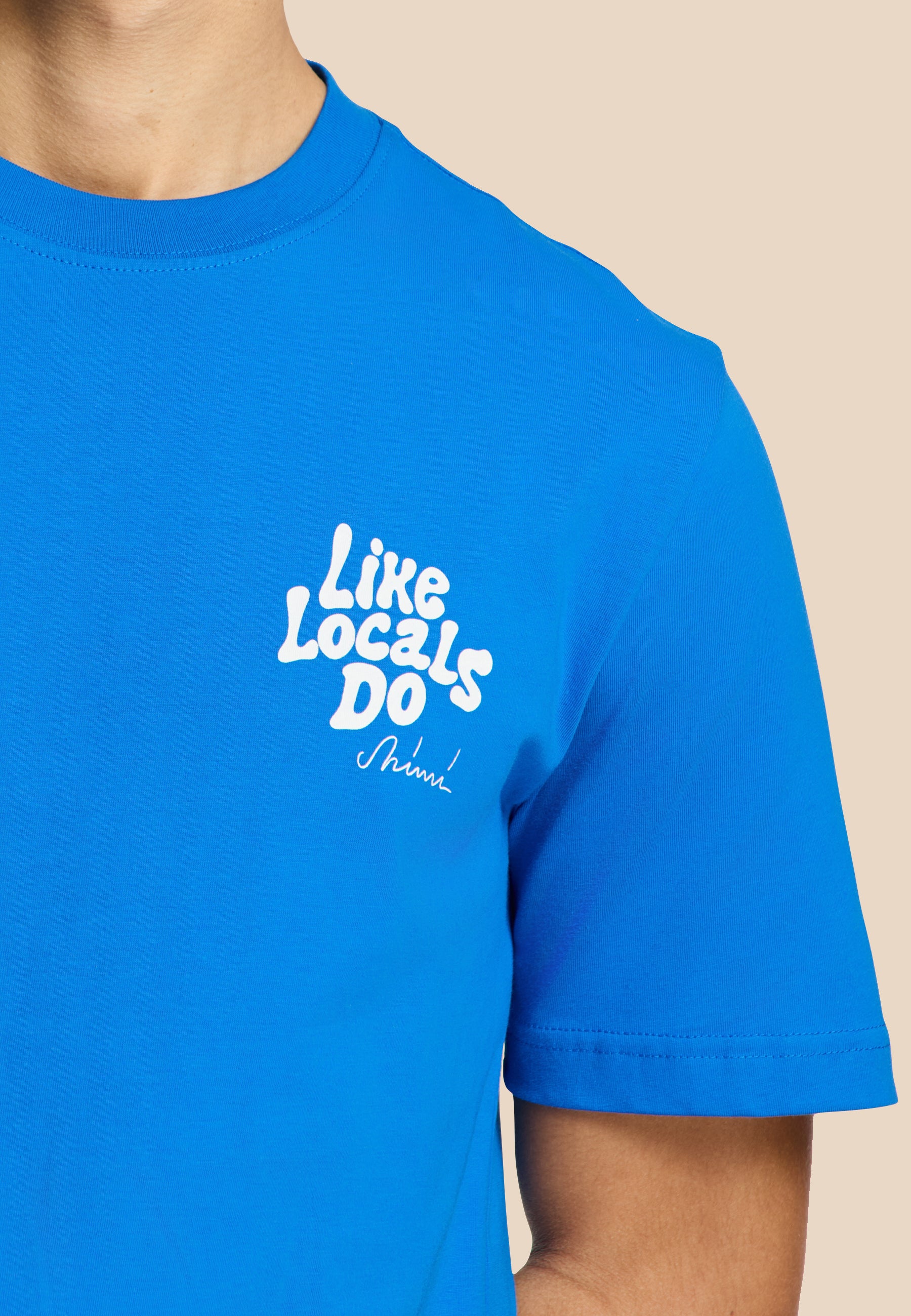 LIAM regular t-shirt like locals do | blue kobalt