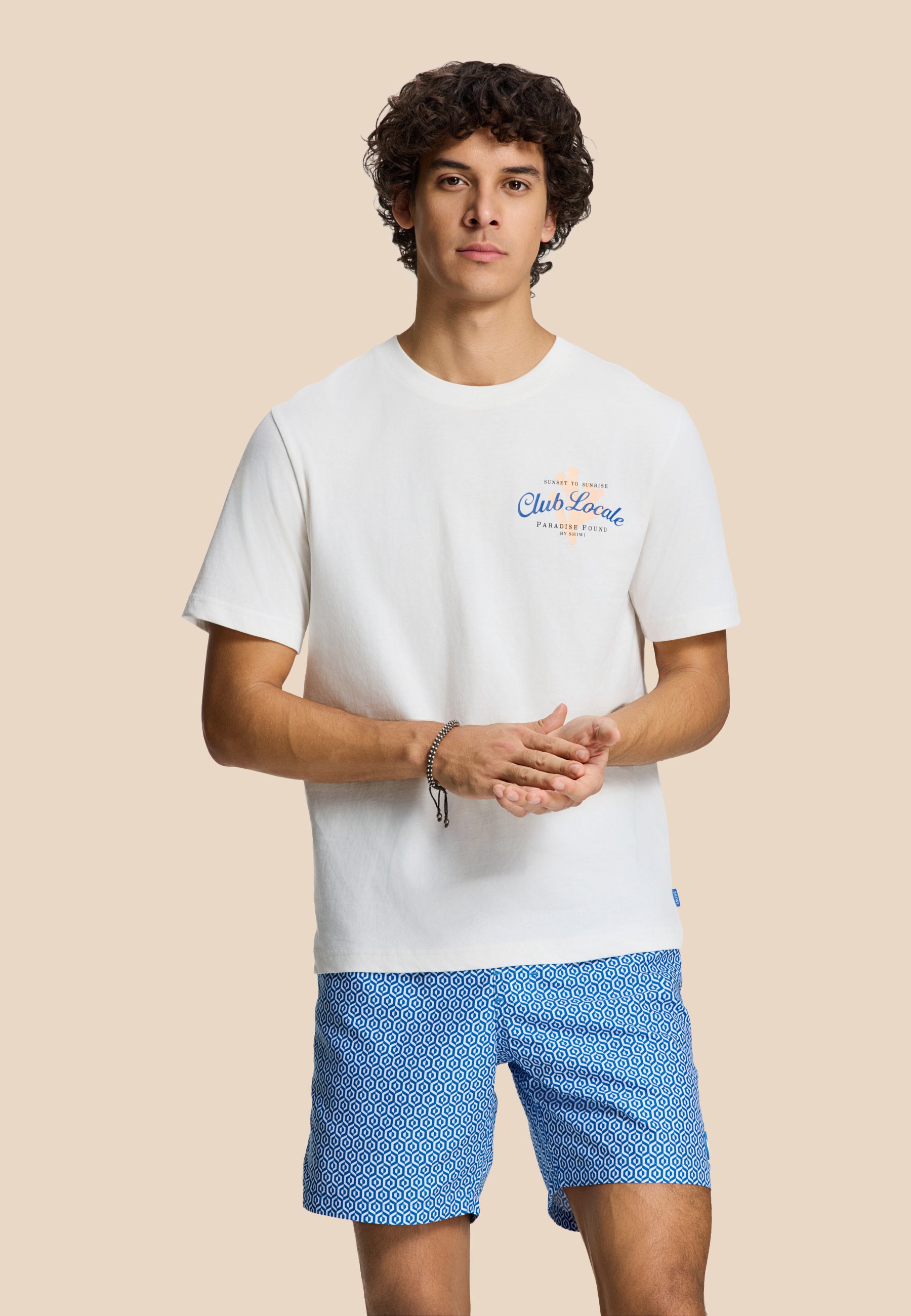 LIAM regular t-shirt paradise | white