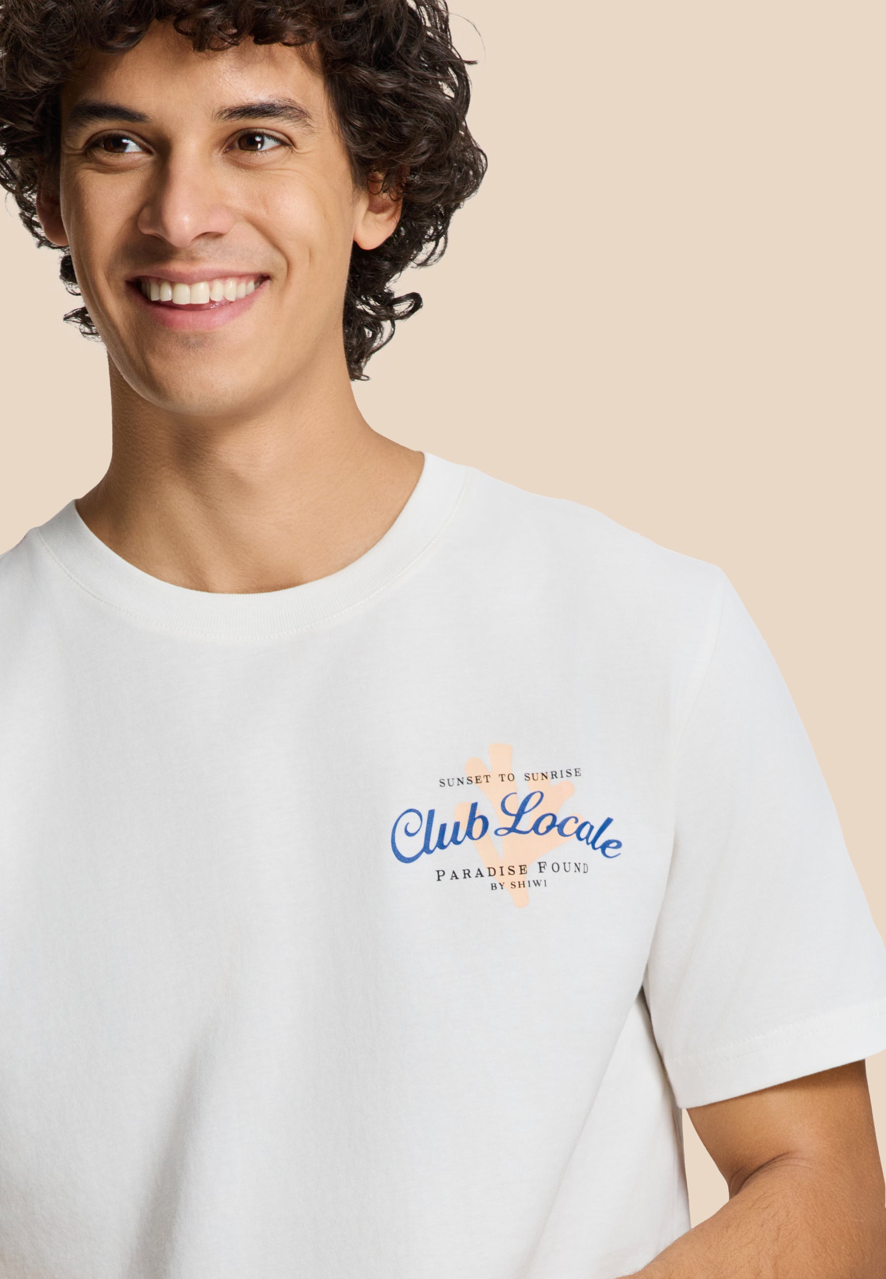 LIAM regular t-shirt paradise | white