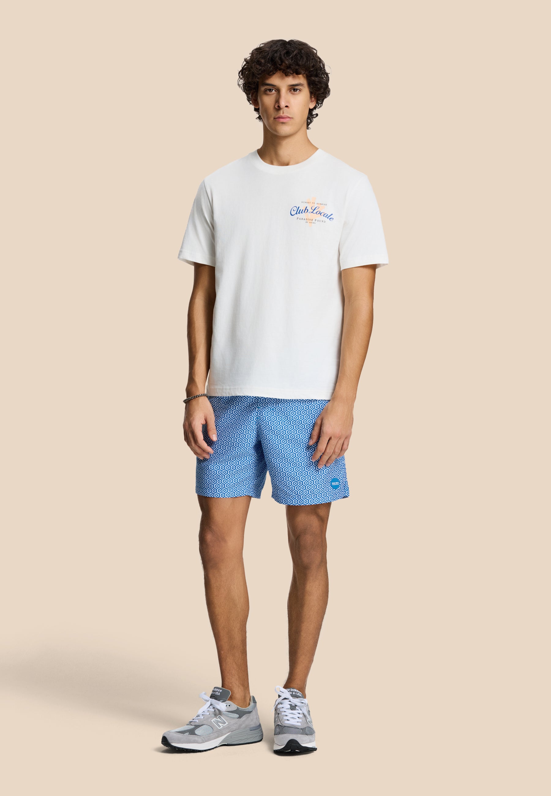 LIAM regular t-shirt paradise | white