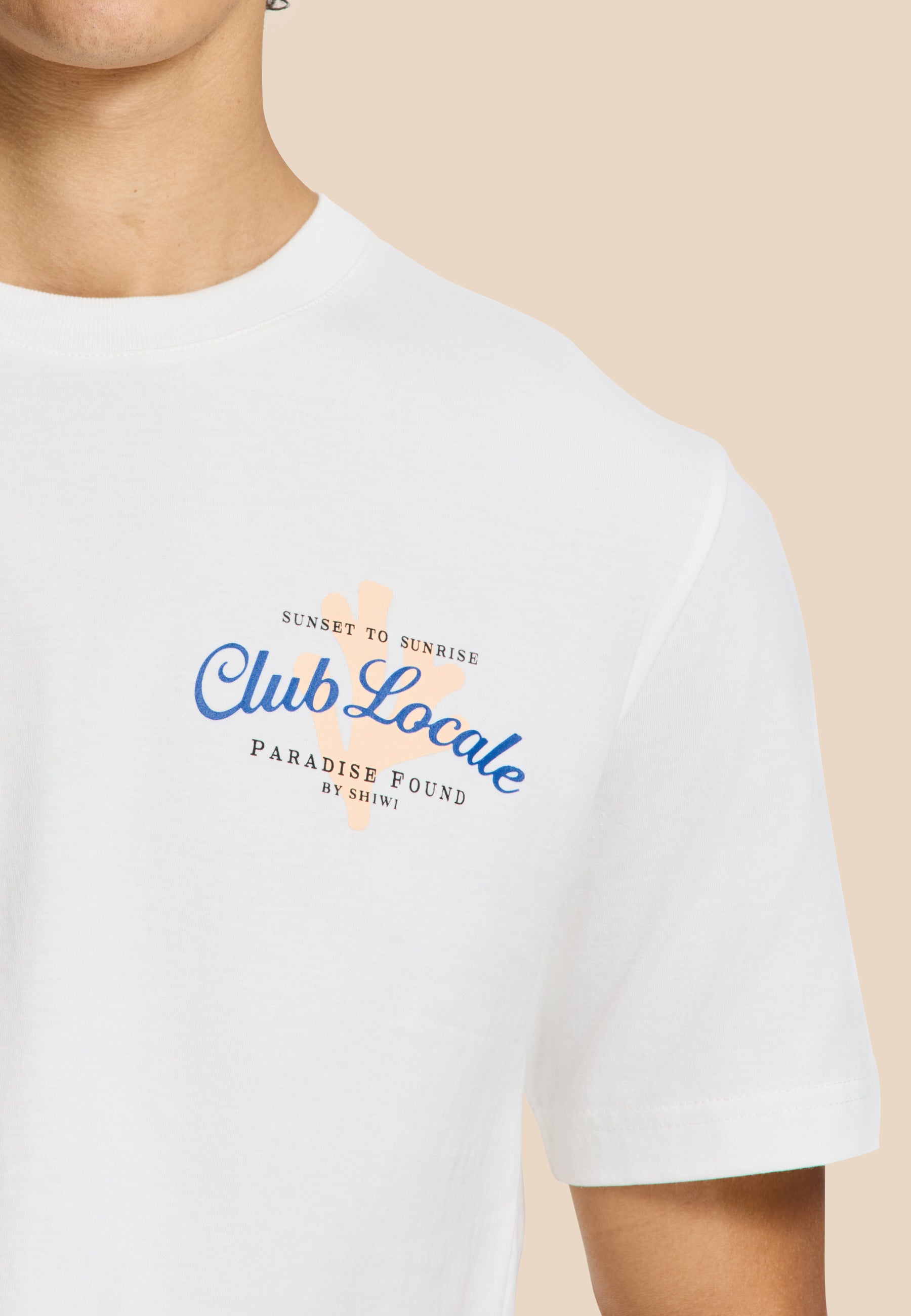 LIAM regular t-shirt paradise | white
