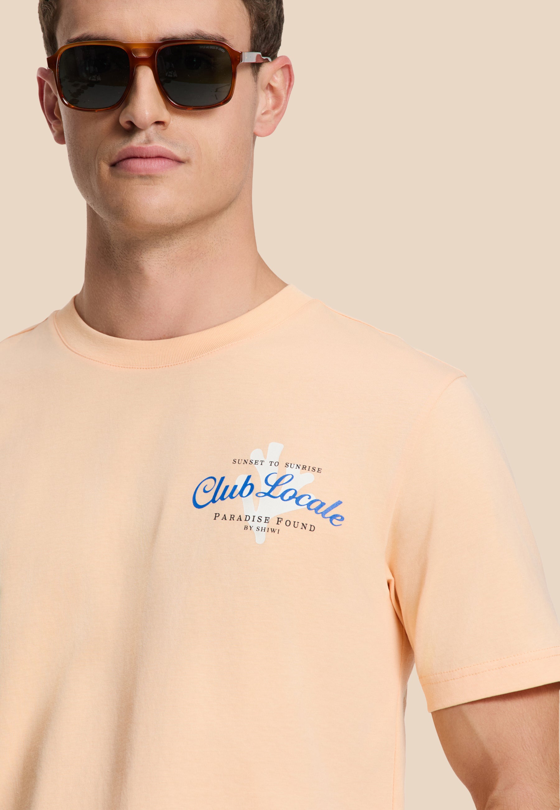 LIAM regular t-shirt paradise | orange peaches