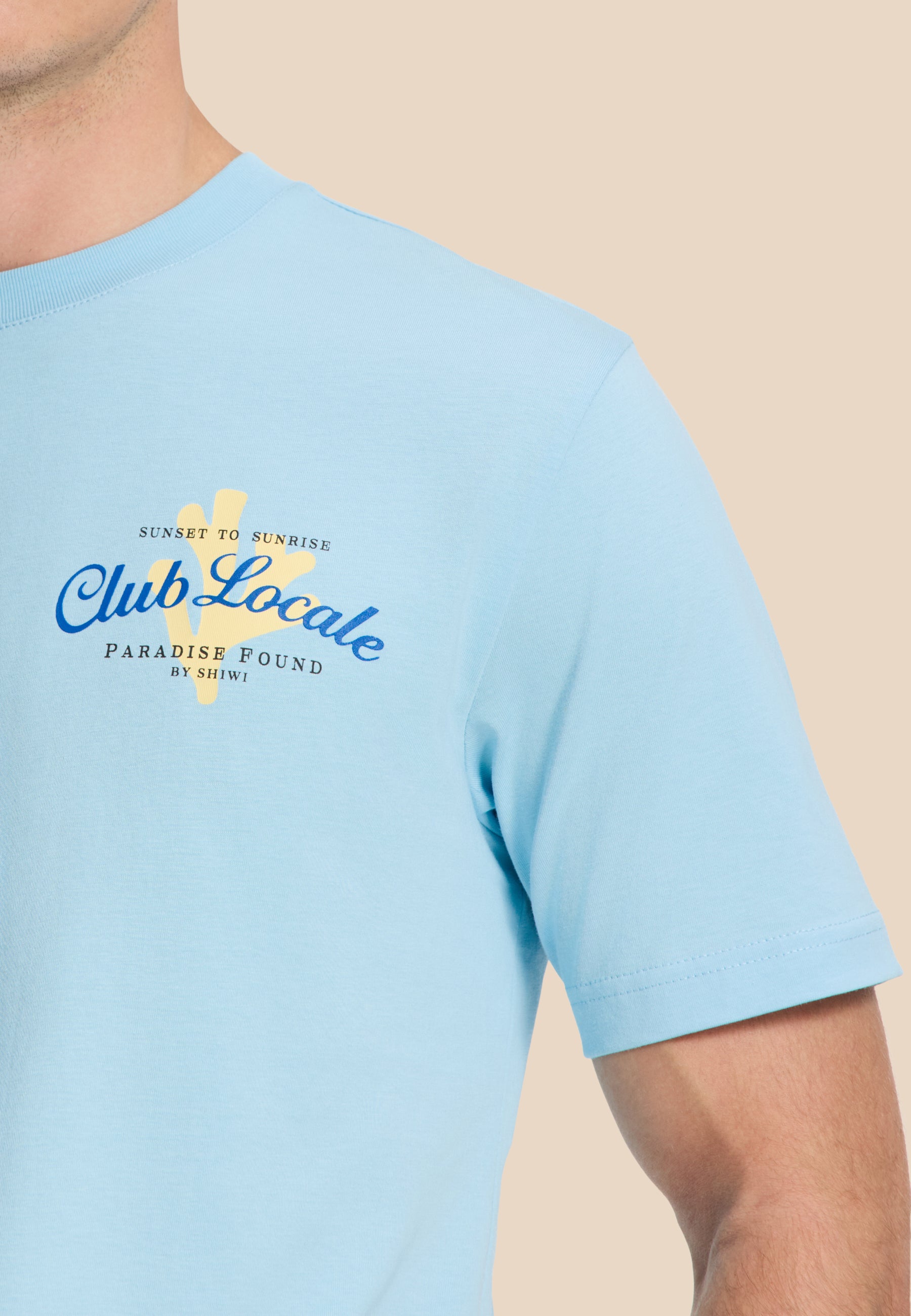 LIAM regular t-shirt paradise | blue sky
