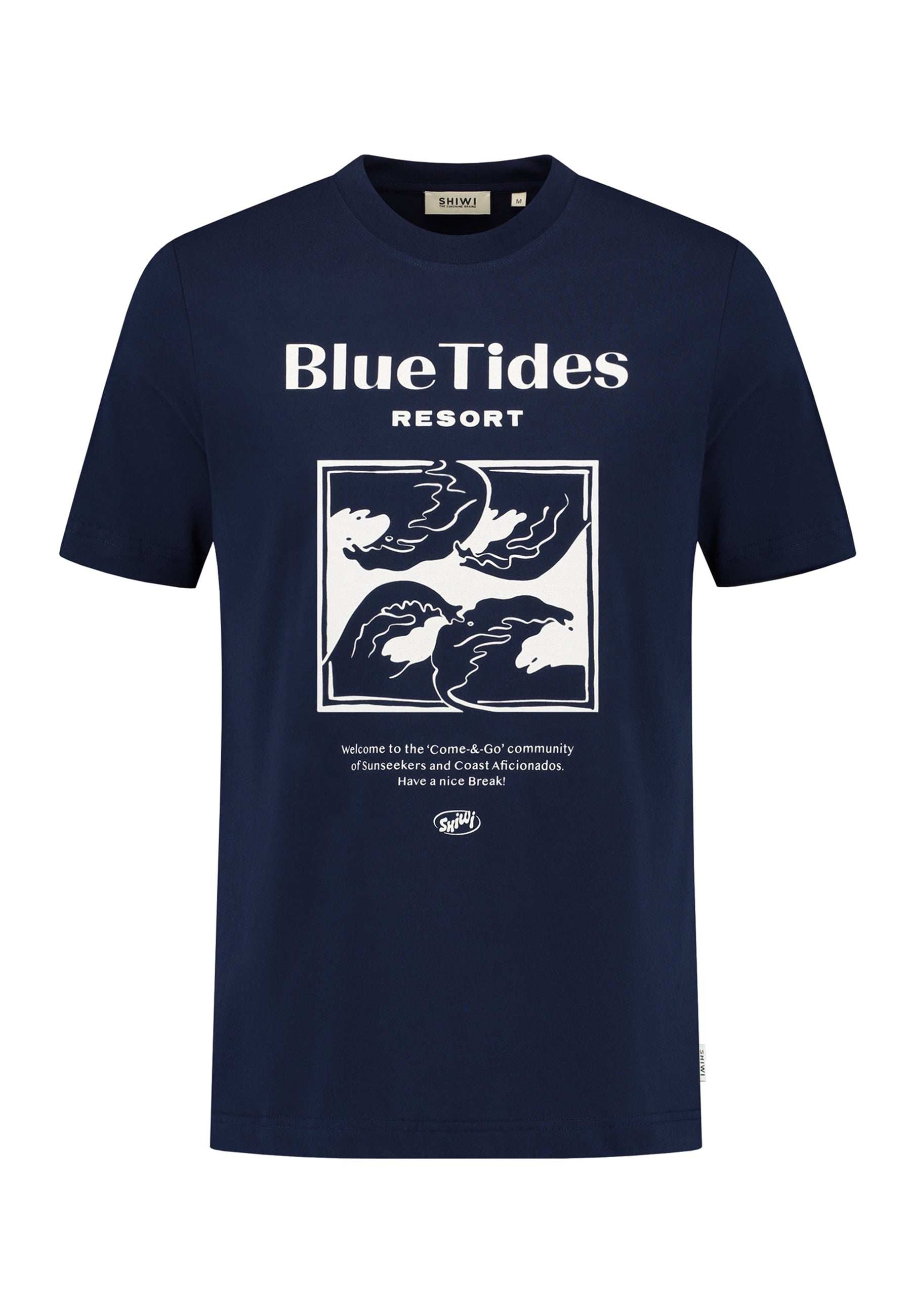 LIAM regular t-shirt blue tides | dark navy