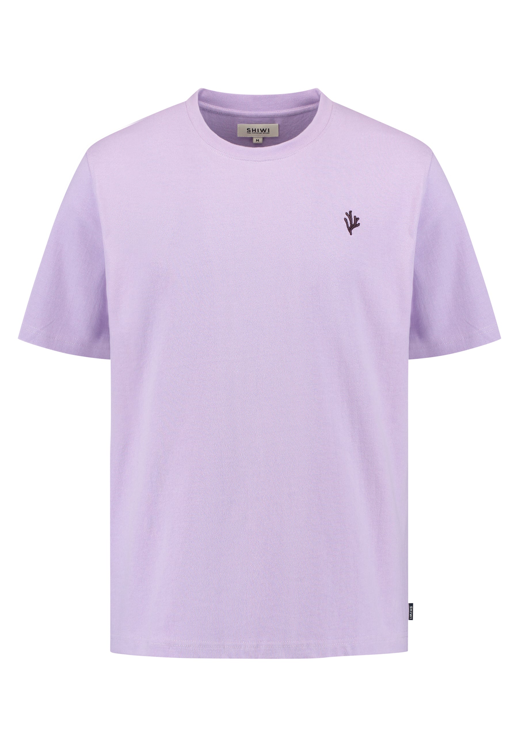 FINN relaxed t-shirt coral logo | purple rose