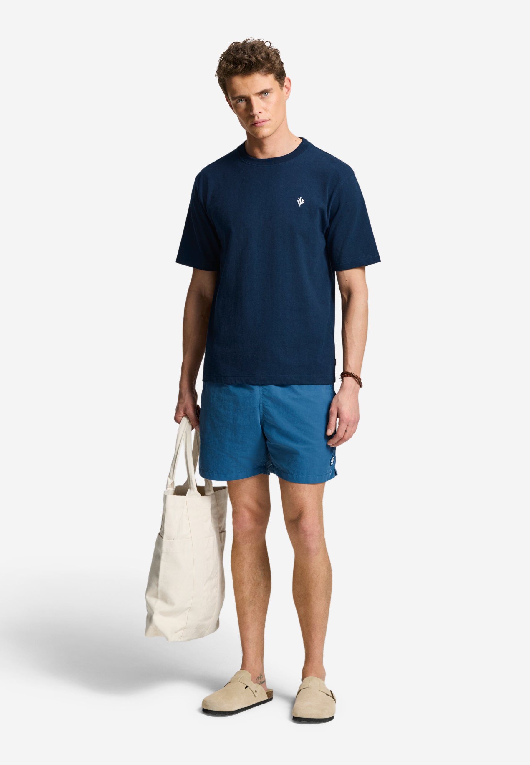 FINN relaxed t-shirt coral logo | dark navy - Shiwi