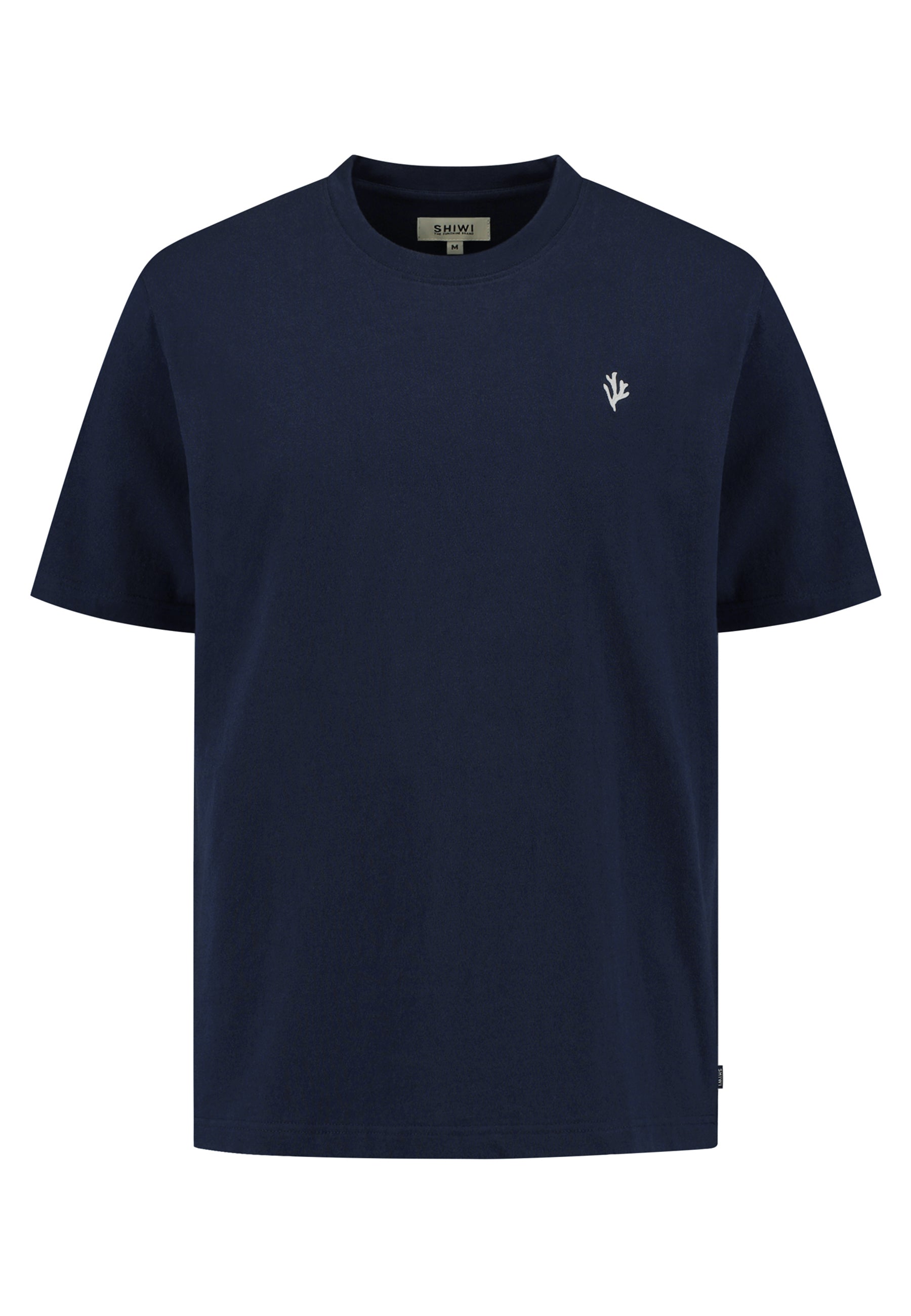 FINN relaxed t-shirt coral logo | dark navy