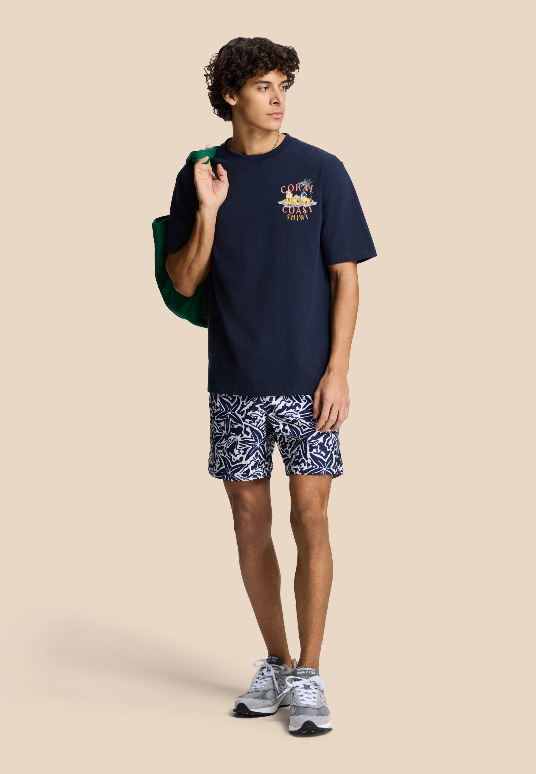 MIKE swim shorts starfish | blue navy