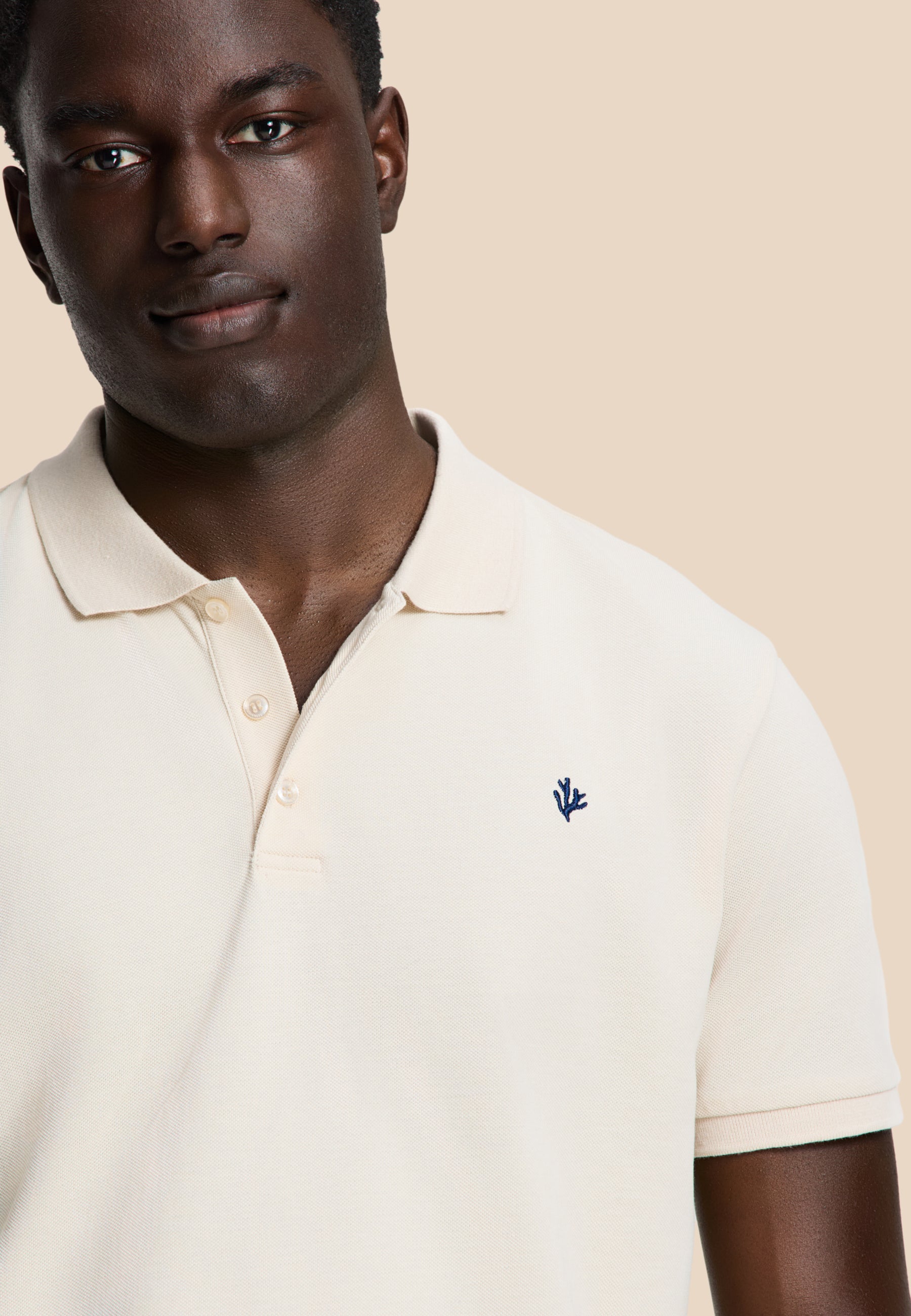 JUSTIN regular polo solid | beige
