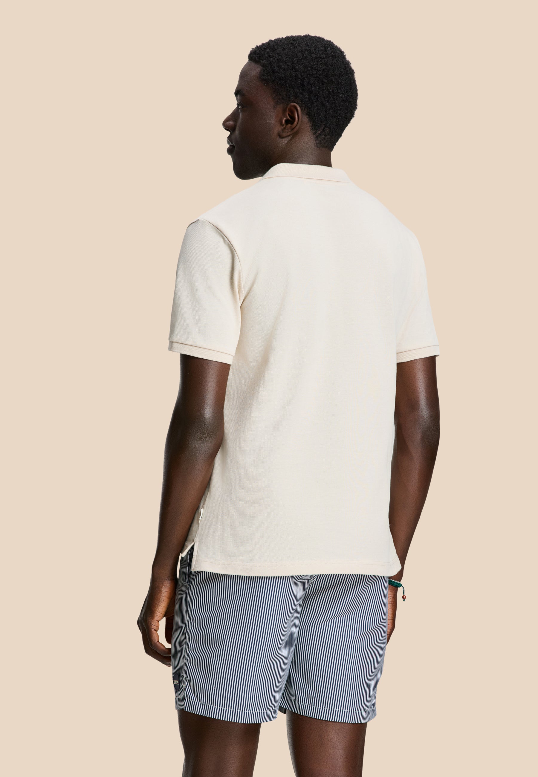 JUSTIN regular polo solid | beige