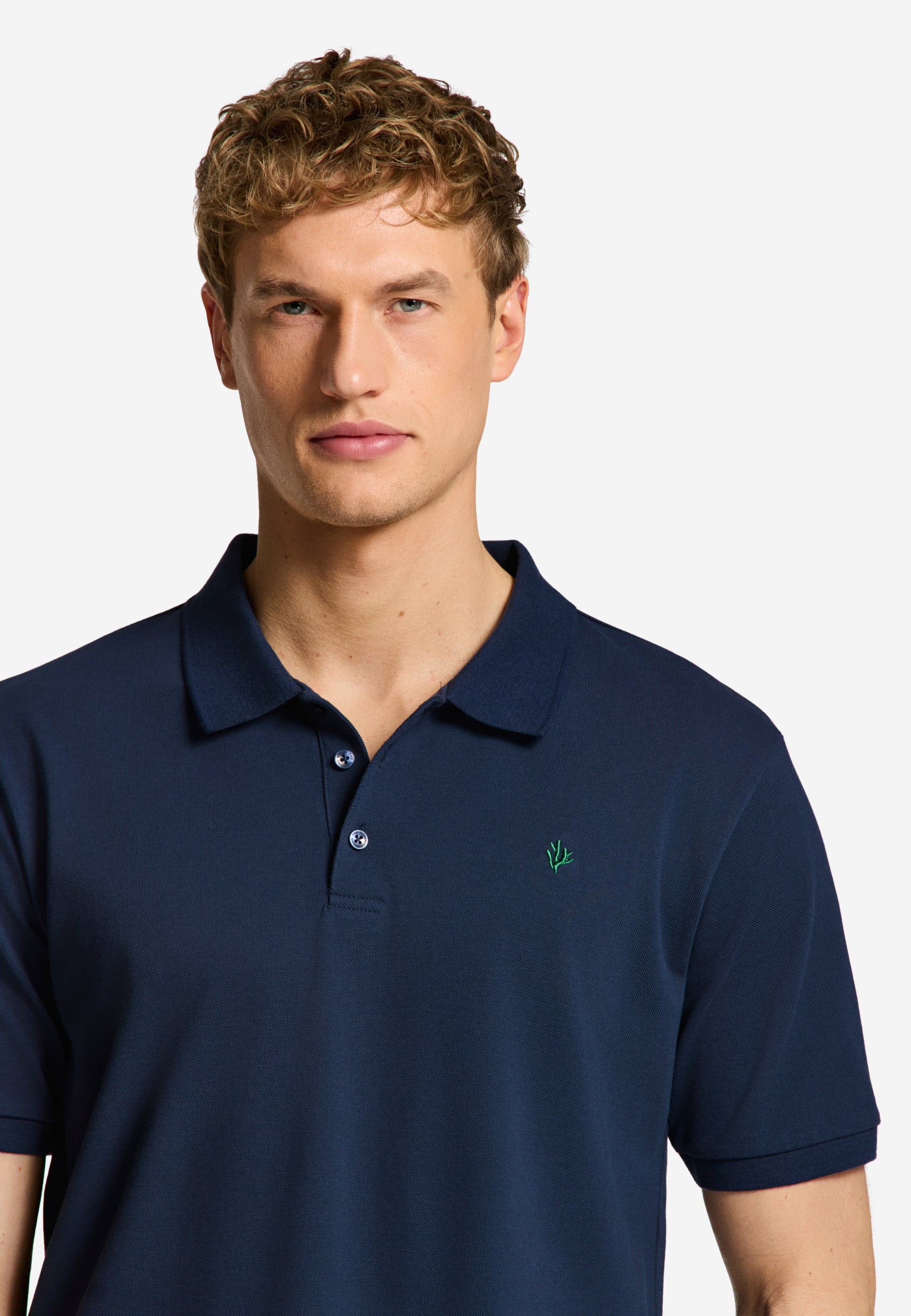 JUSTIN regular polo solid | blue dark navy - Shiwi