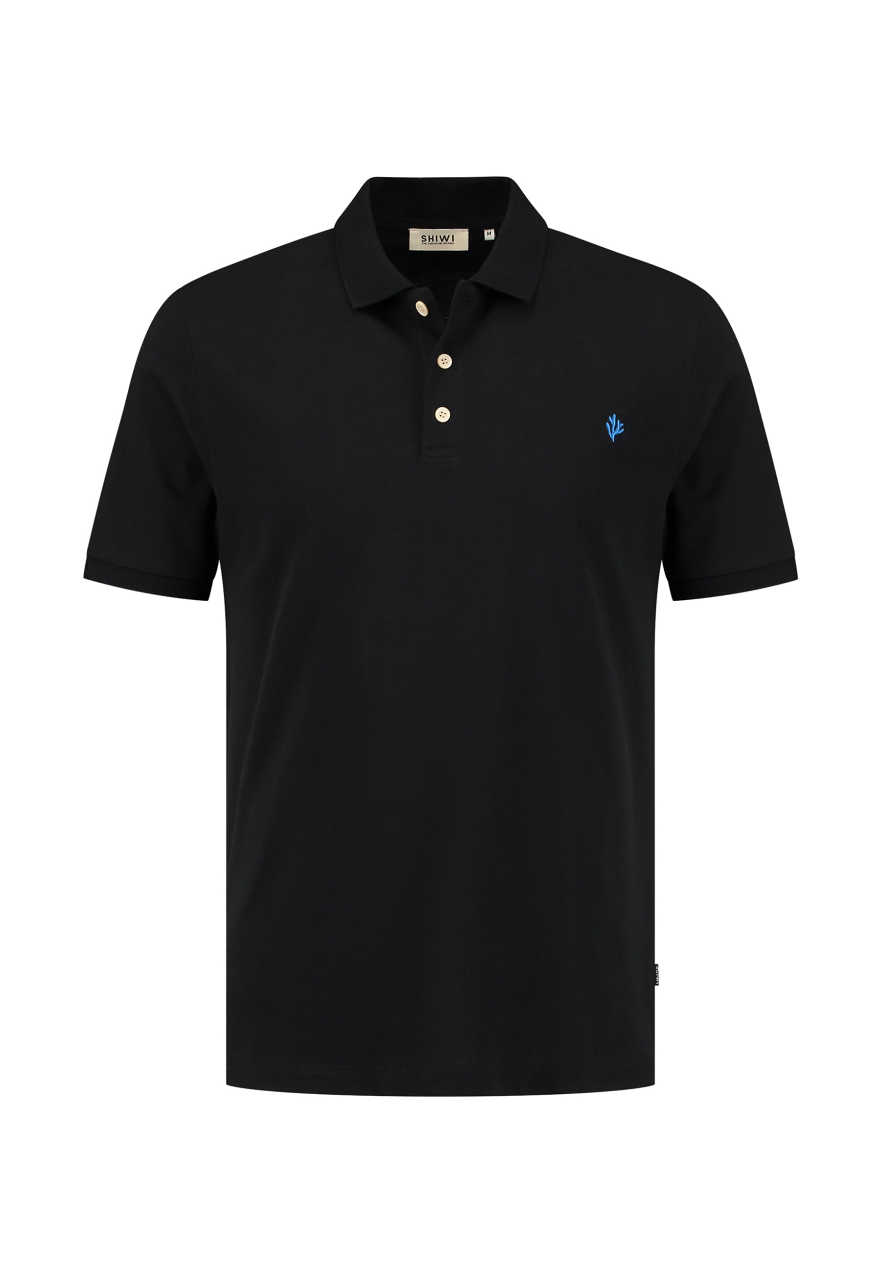 JUSTIN regular polo solid | black