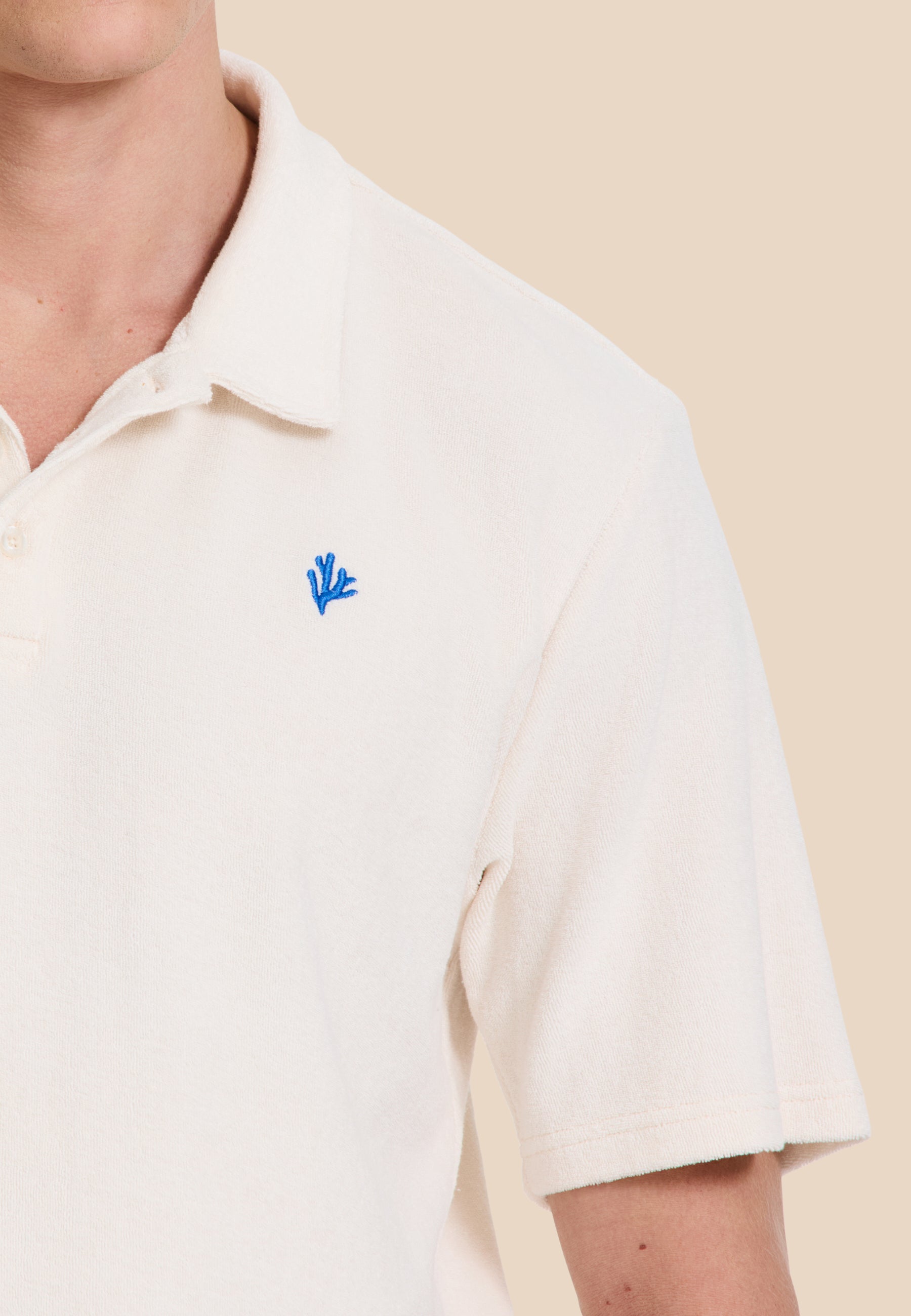 NICO toweling polo solid | white