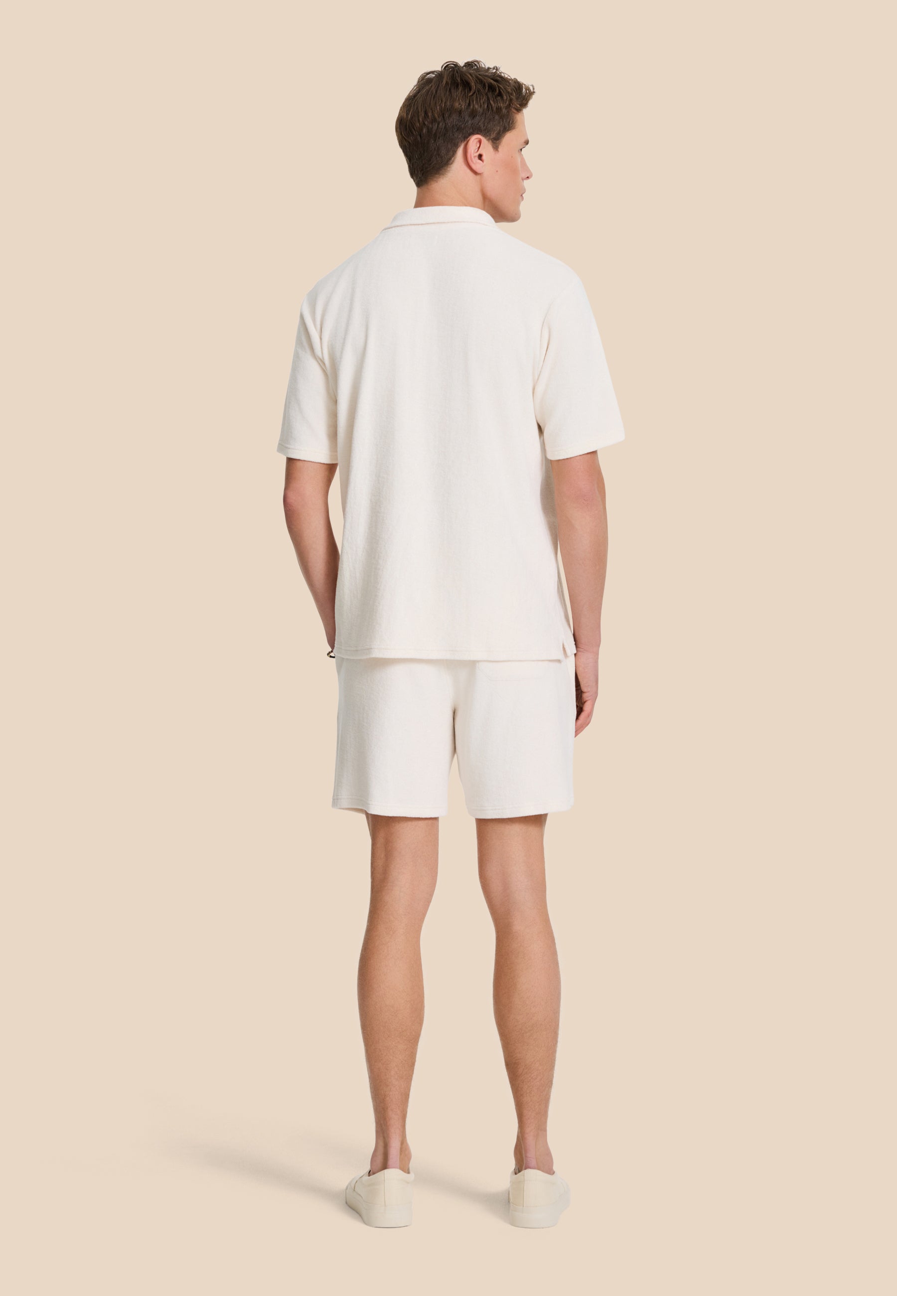 NICO toweling polo solid | white