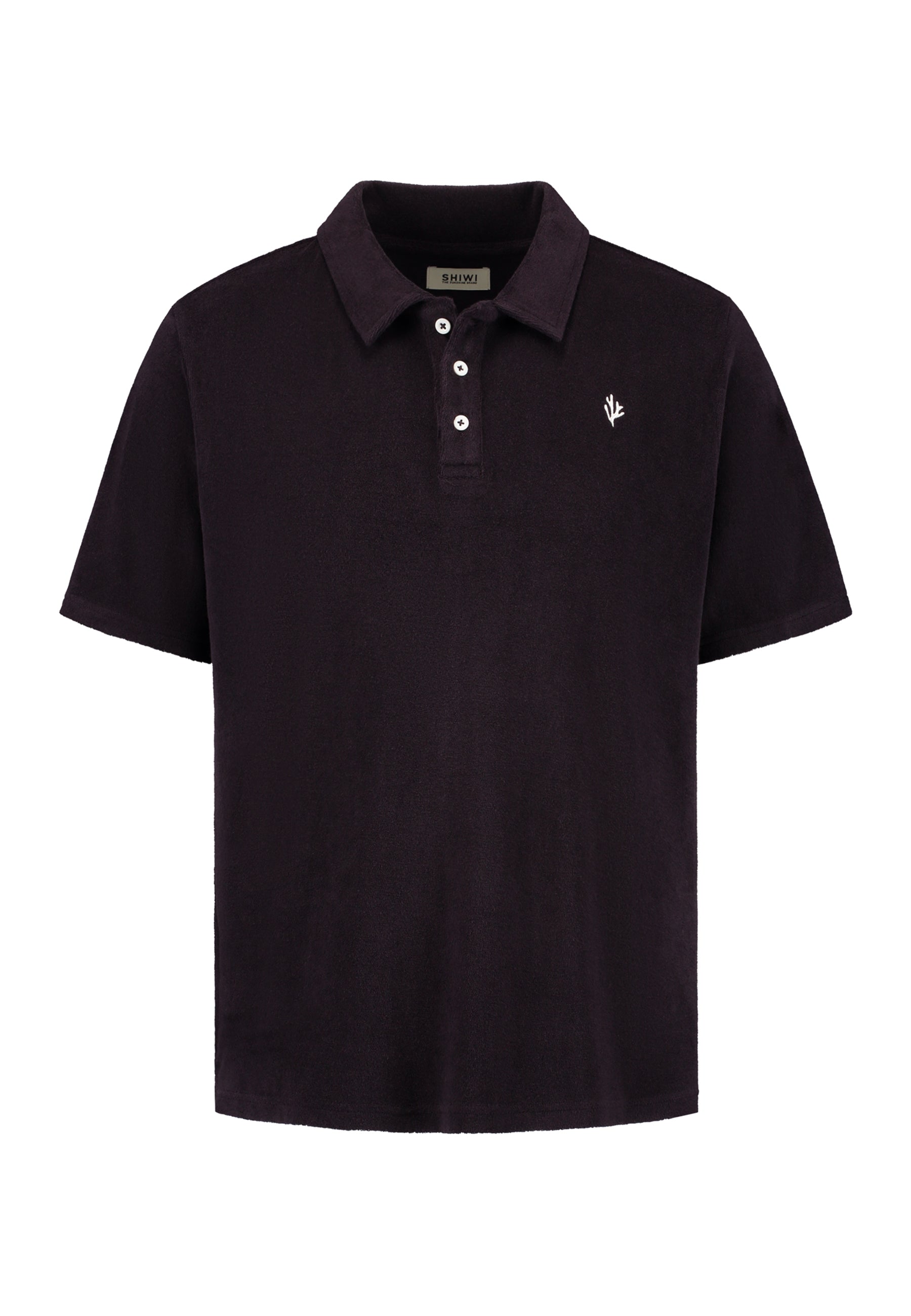 NICO toweling polo solid | purple rock