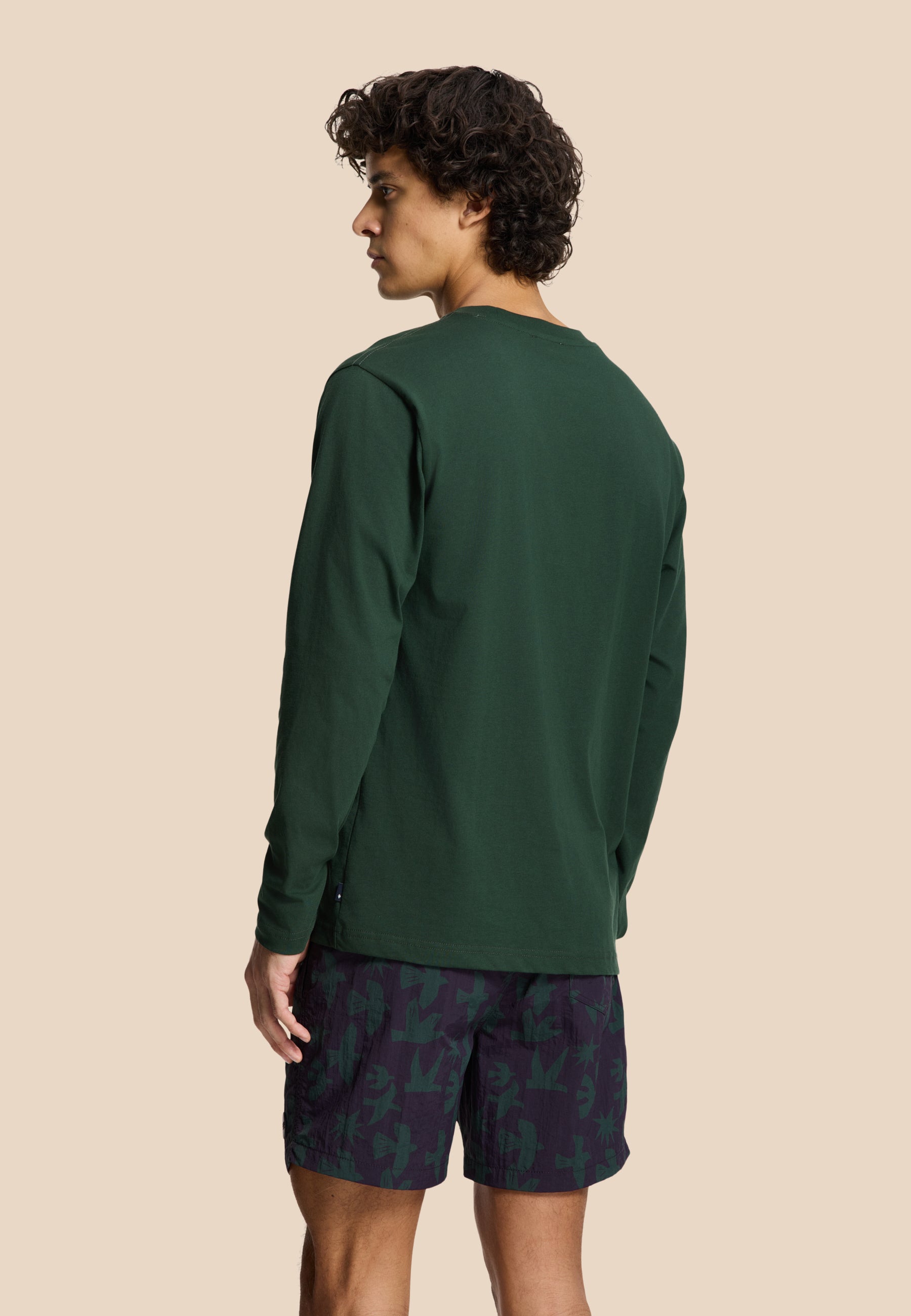 JUDE regular longsleeve paradise | green leaf