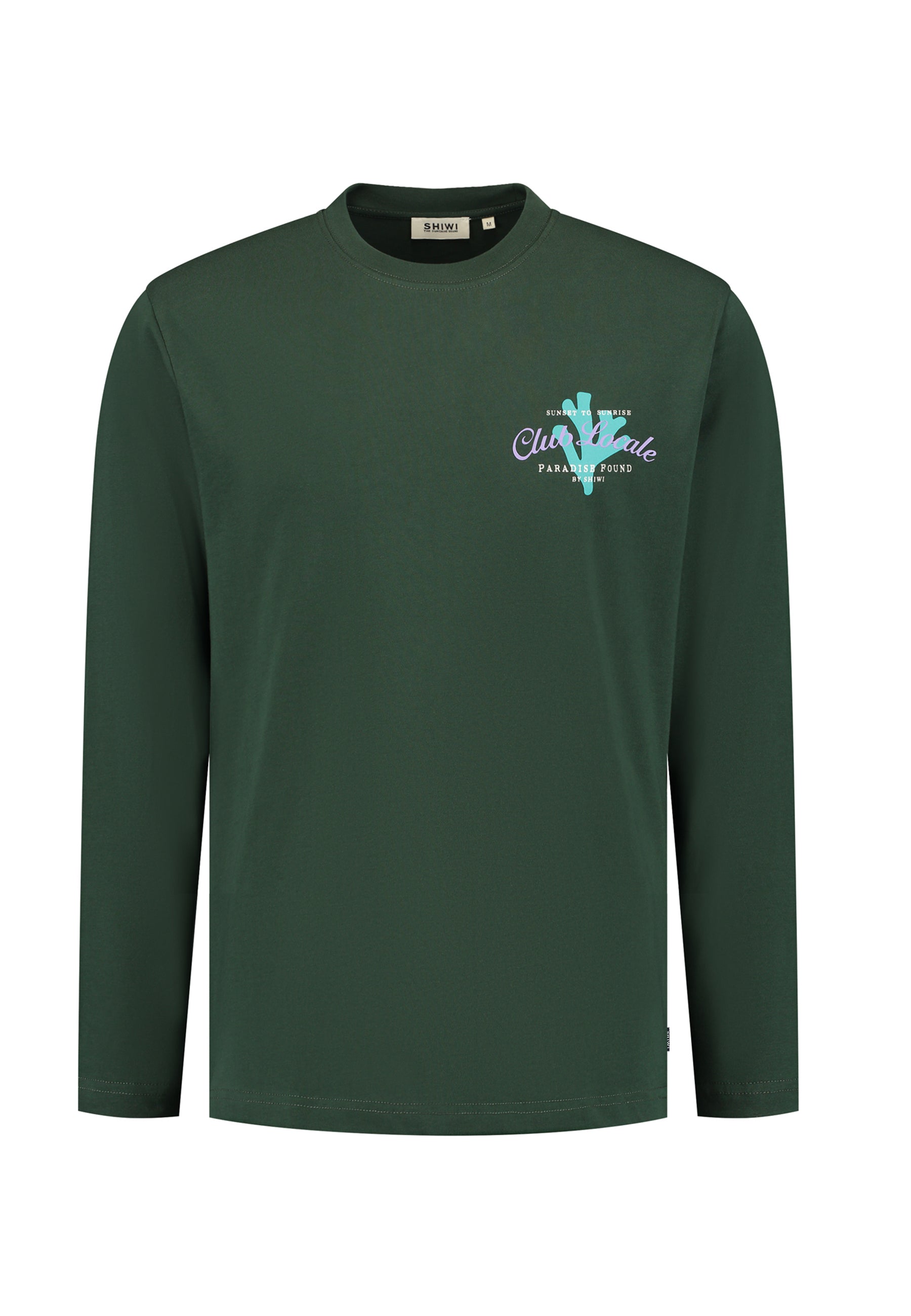 JUDE regular longsleeve paradise | green leaf