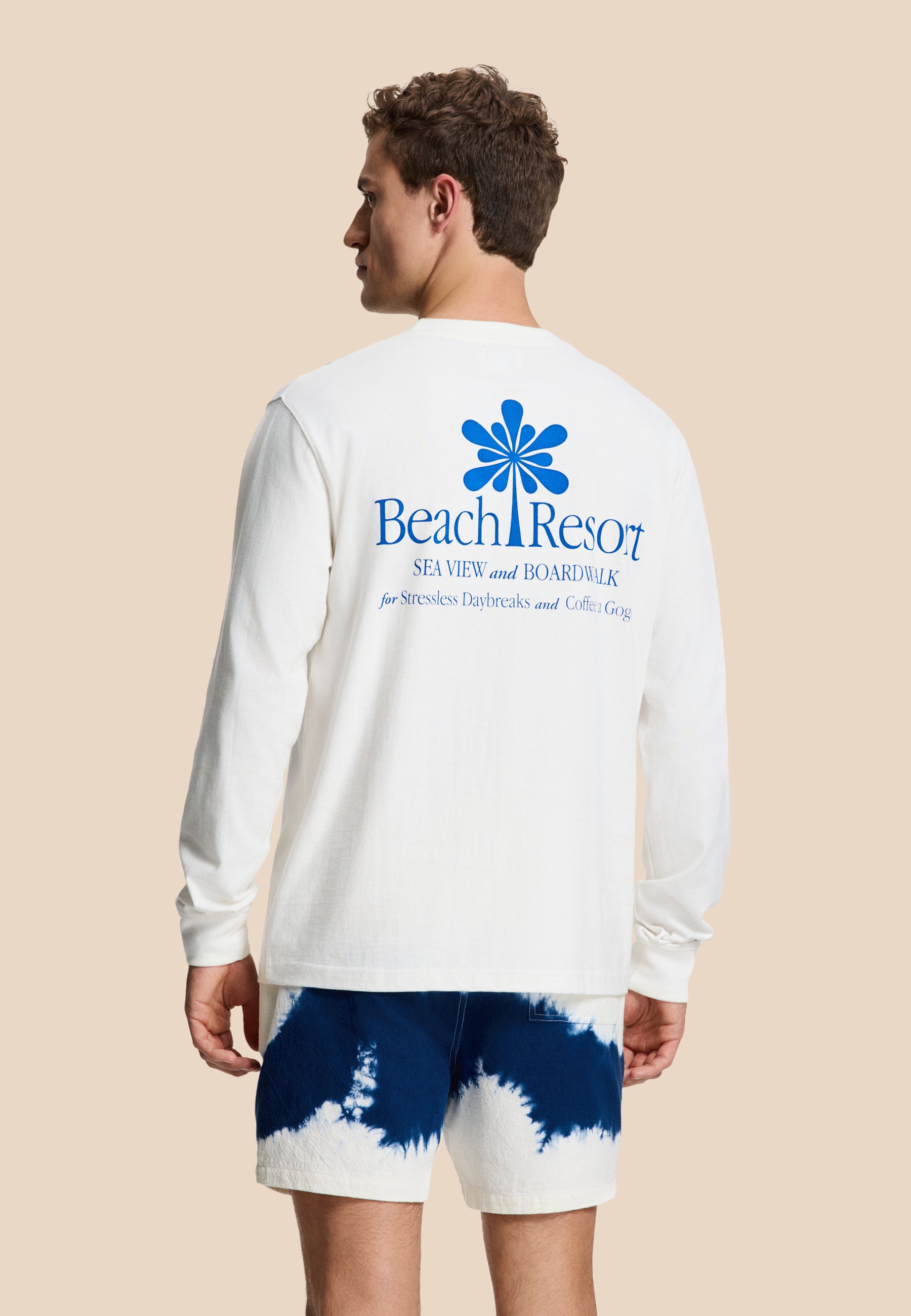 NOAH relaxed longsleeve suncation | white
