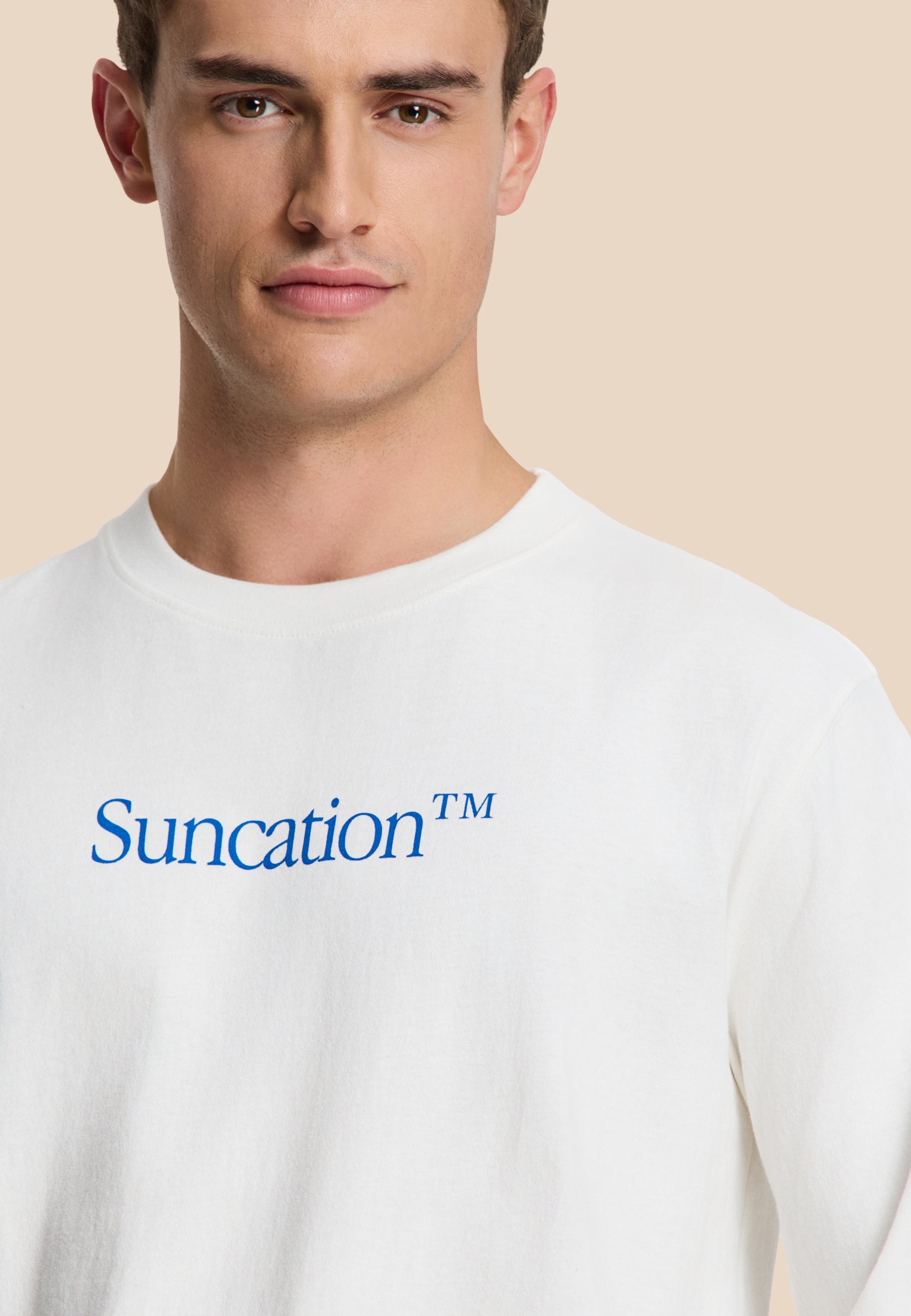 NOAH relaxed longsleeve suncation | white