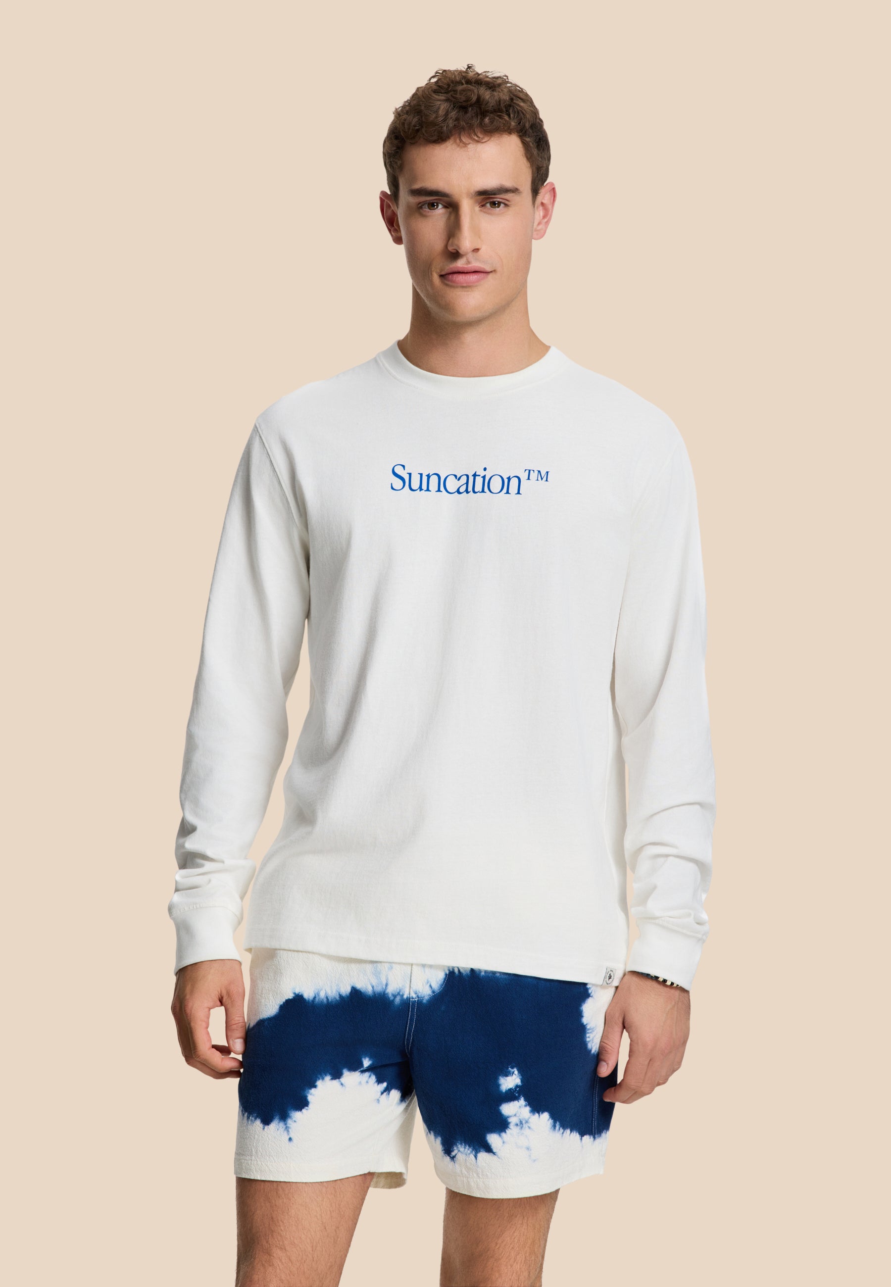 NOAH relaxed longsleeve suncation | white