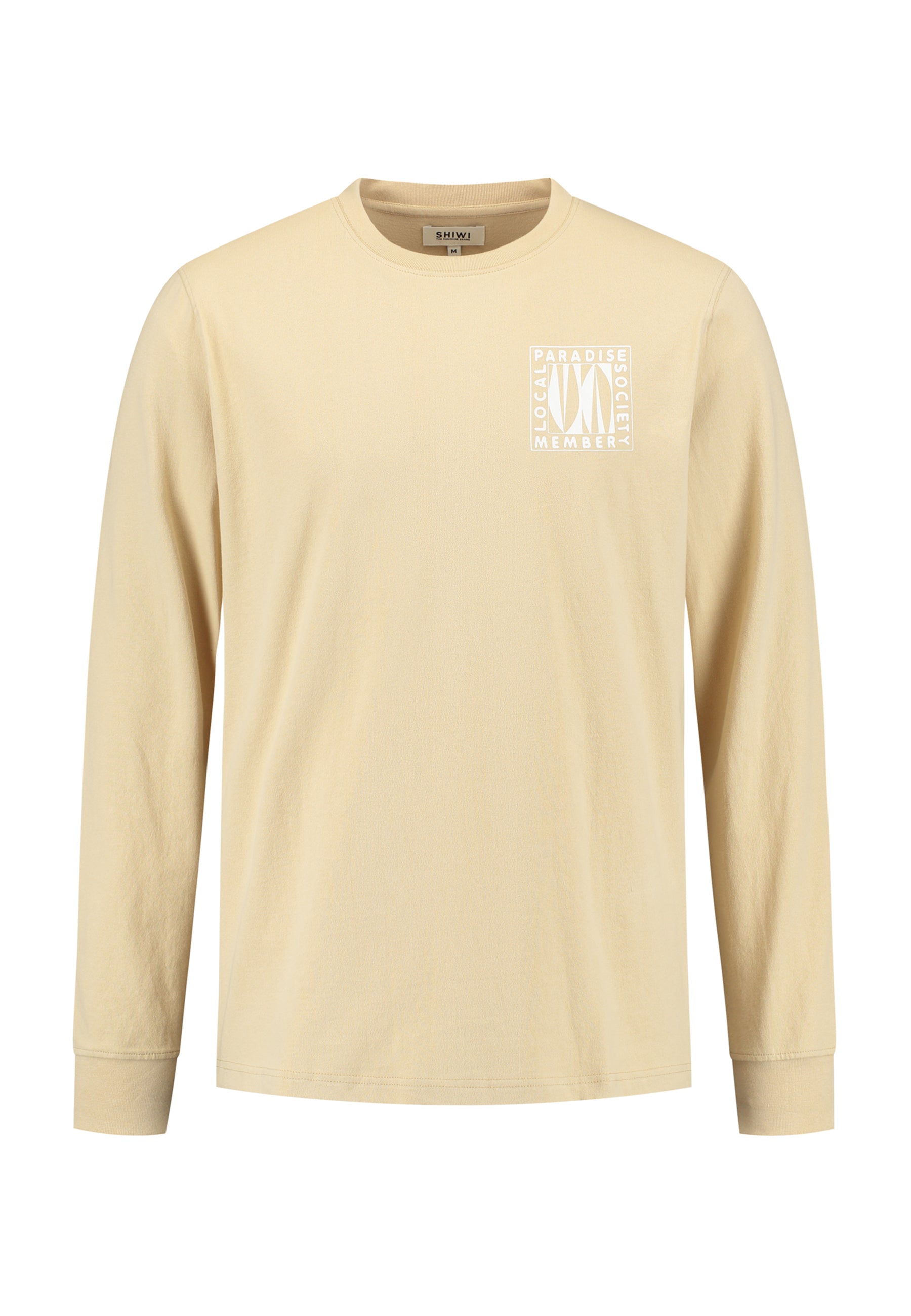 NOAH relaxed longsleeve paradise block | beige sand