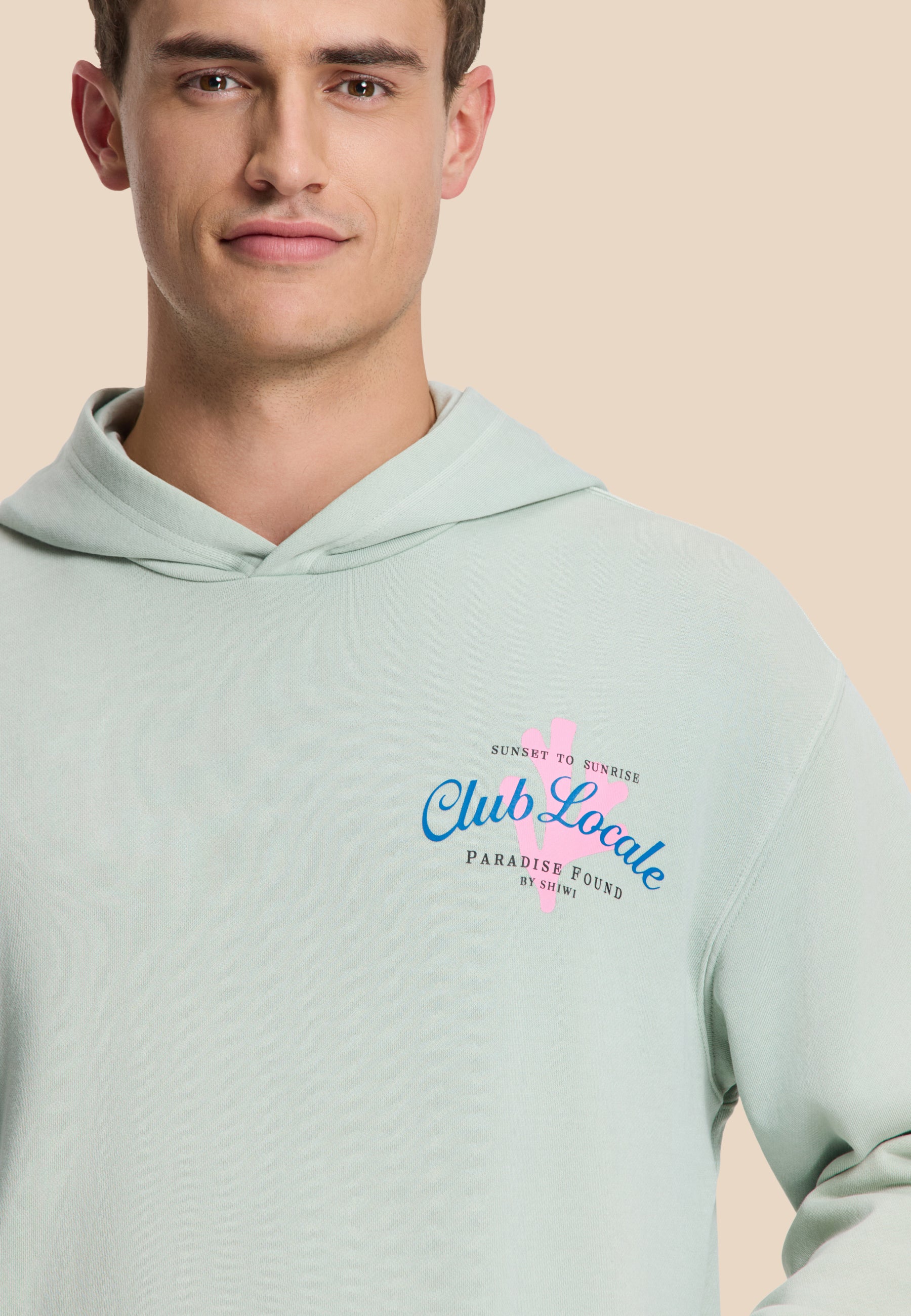 ZAC relaxed fit hood sweat paradise | green seafoam