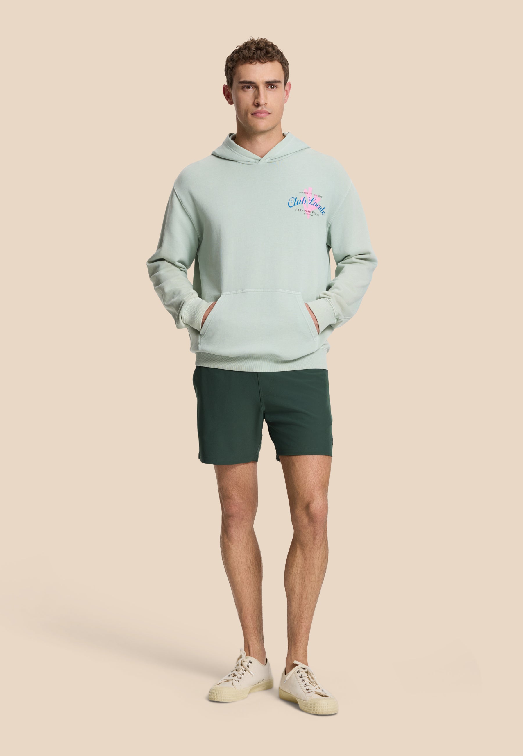 ZAC relaxed fit hood sweat paradise | green seafoam