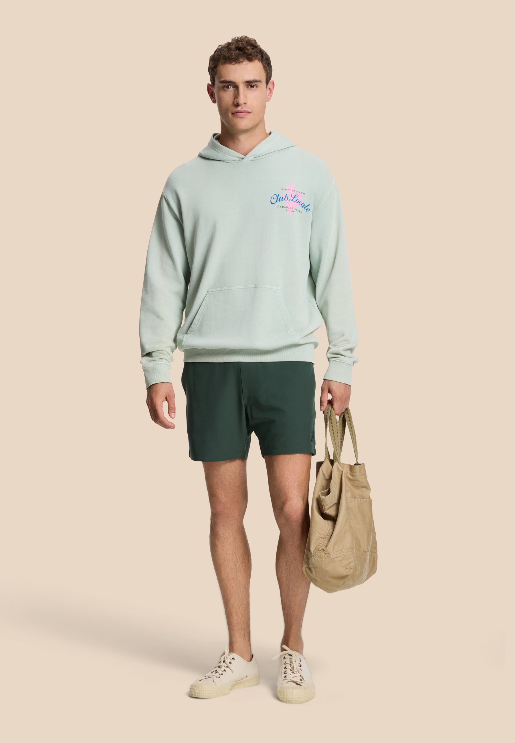 ZAC relaxed fit hood sweat paradise | green seafoam