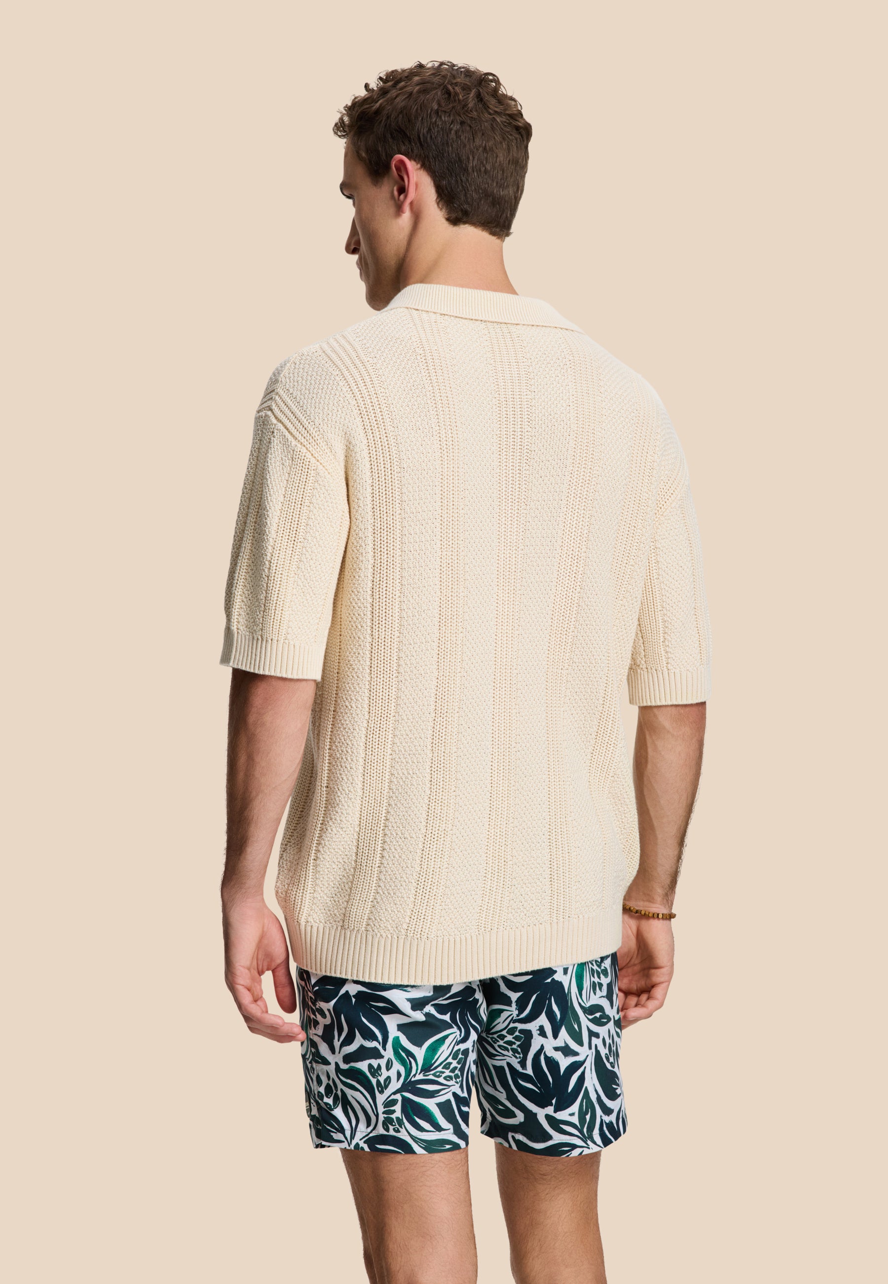 PITT knitted polo solid | beige