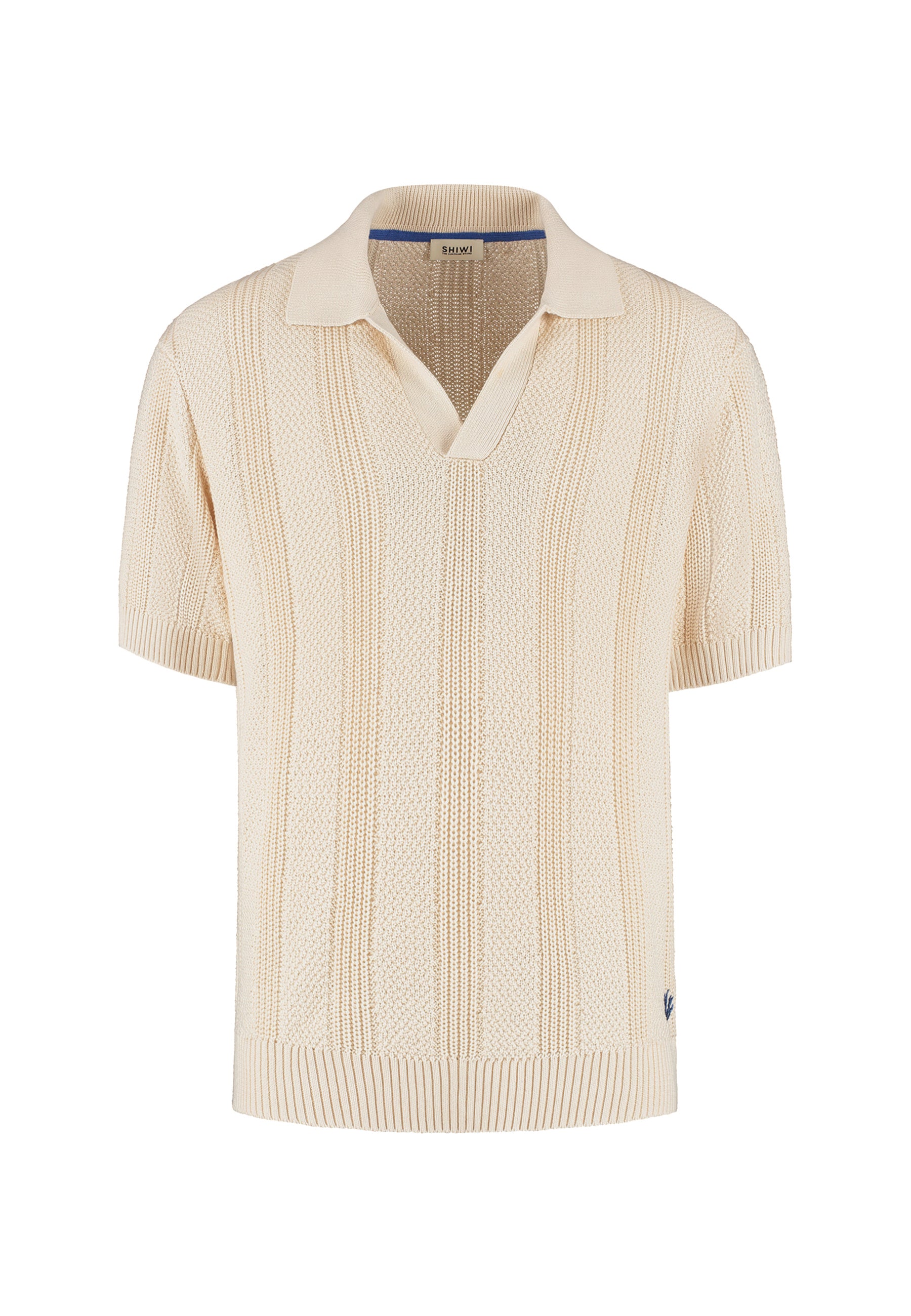 PITT knitted polo solid | beige
