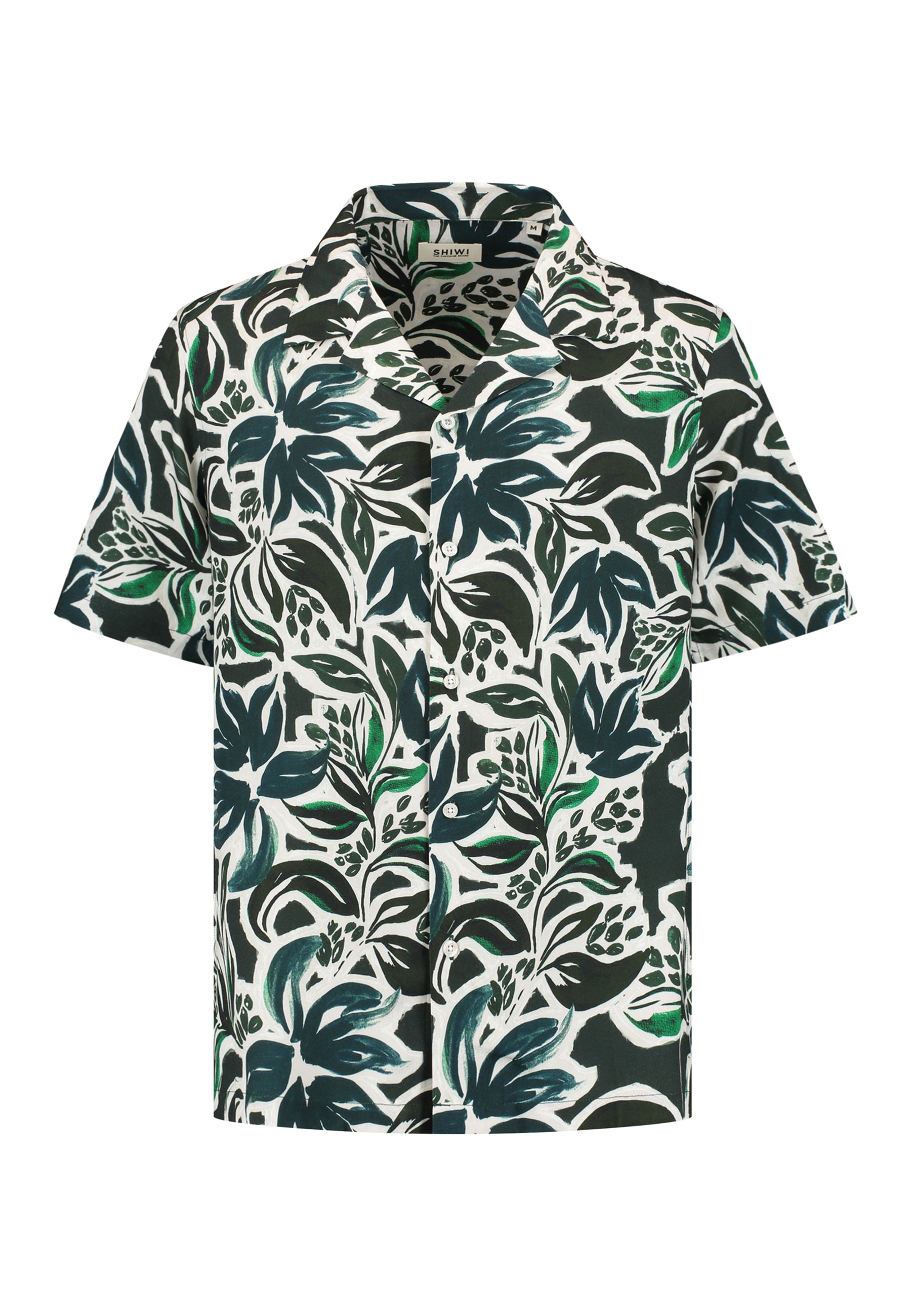 VIC short sleeve shirt floral leafs | green