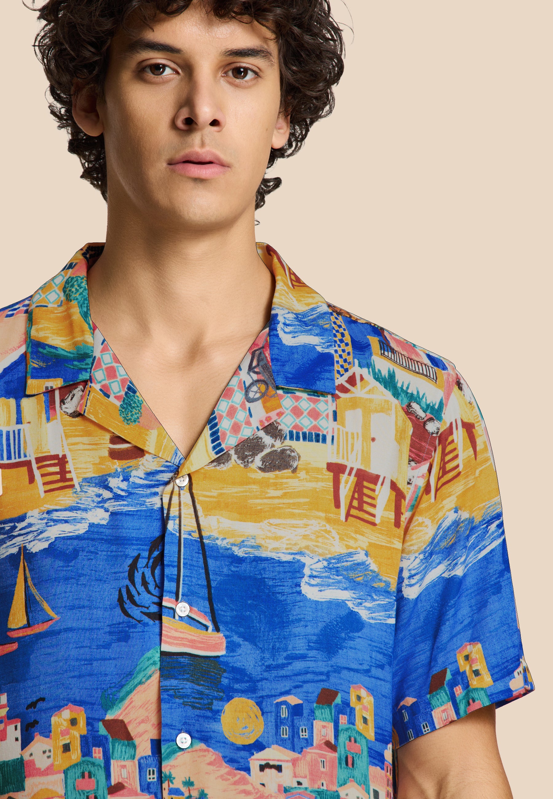 VIC short sleeve shirt shiwi island | multi