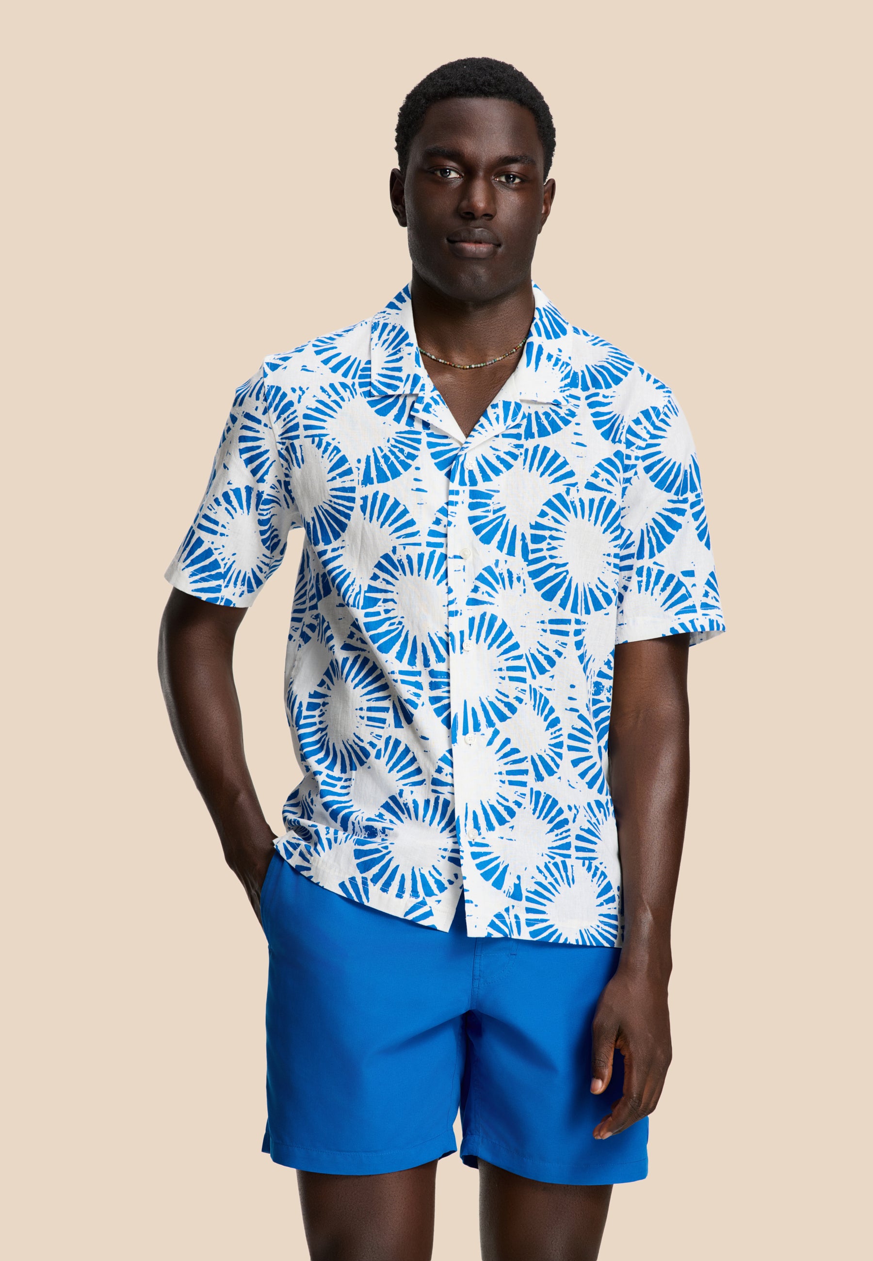 VIC short sleeve shirt ripple | white