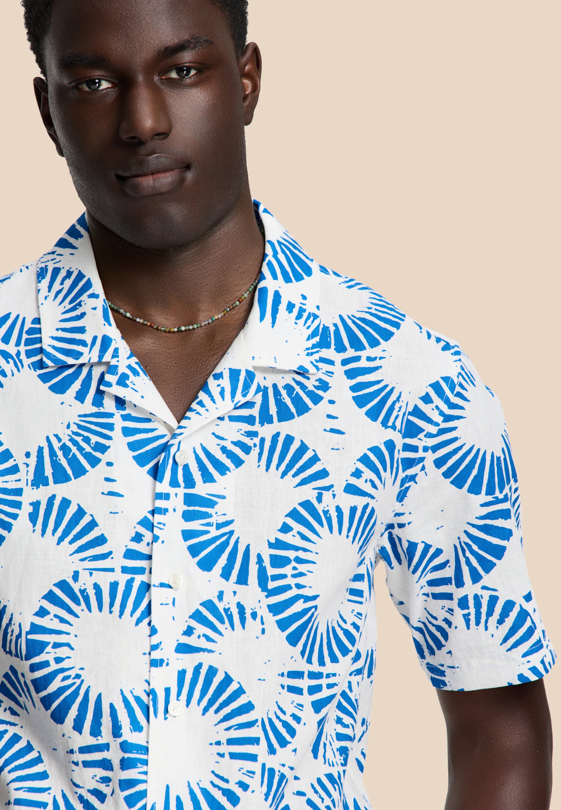 VIC short sleeve shirt ripple | white